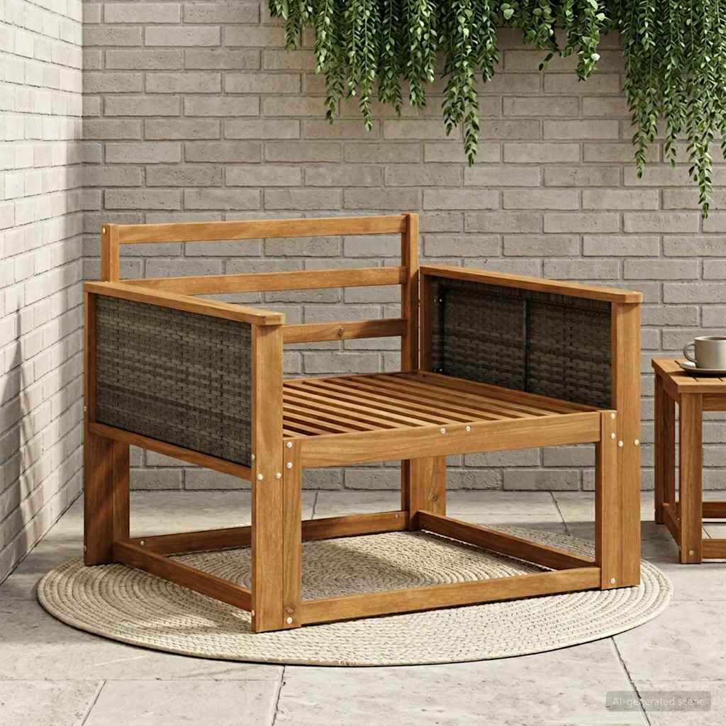 Buiten Midden Sofa Massief Acaciahout Naturel