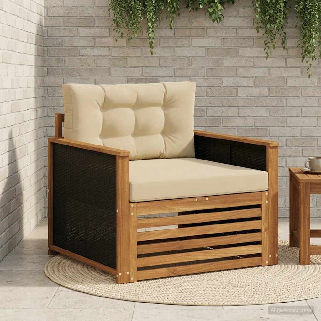 Buiten Midden Sofa Massief Acaciahout Naturel