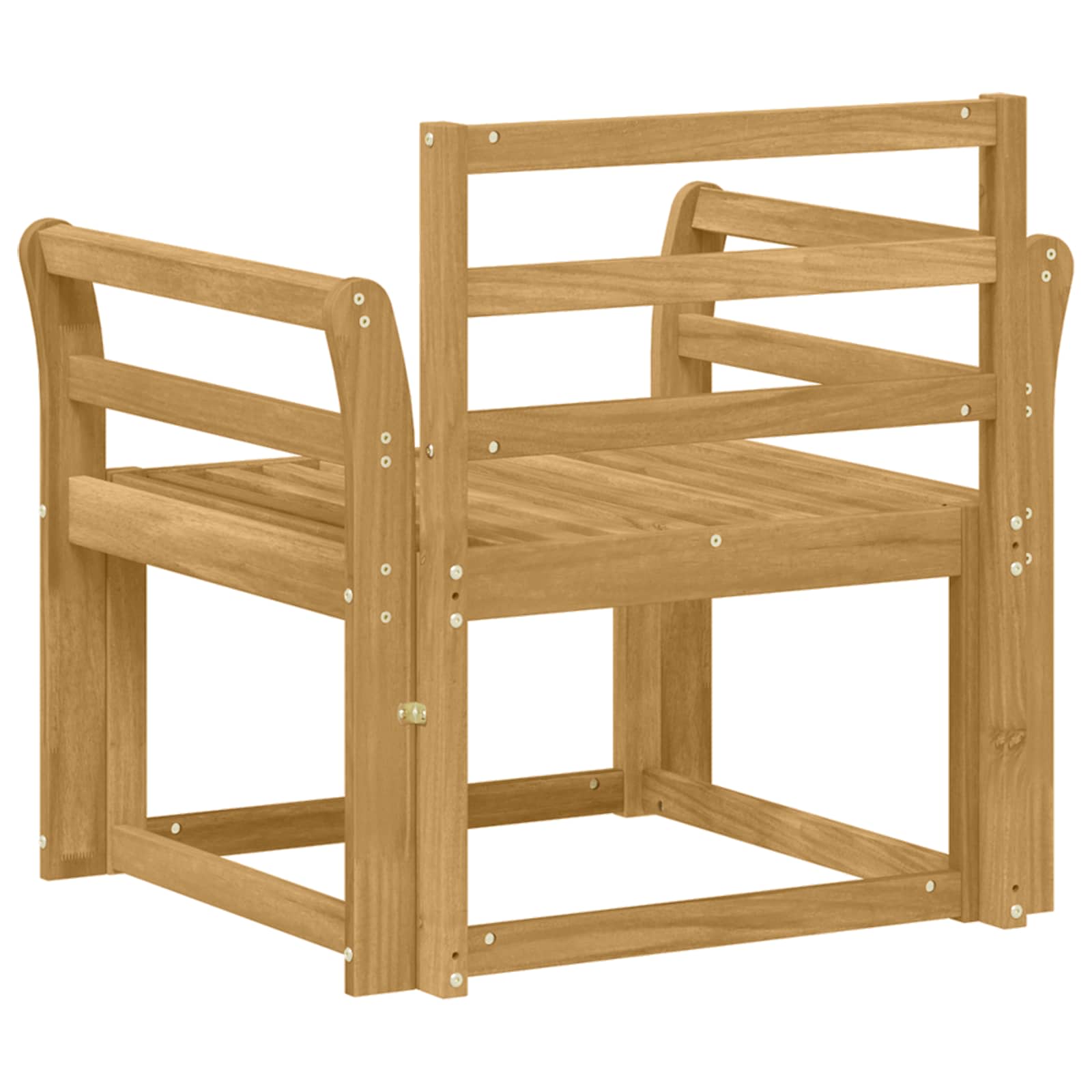 Buiten bankenset Massief Acaciahout Wit – afbeelding 5