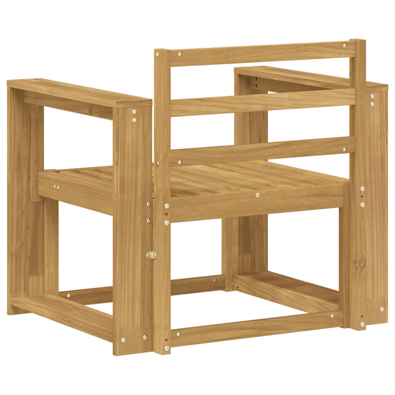 Buiten bankenset Massief Acaciahout Wit – afbeelding 5