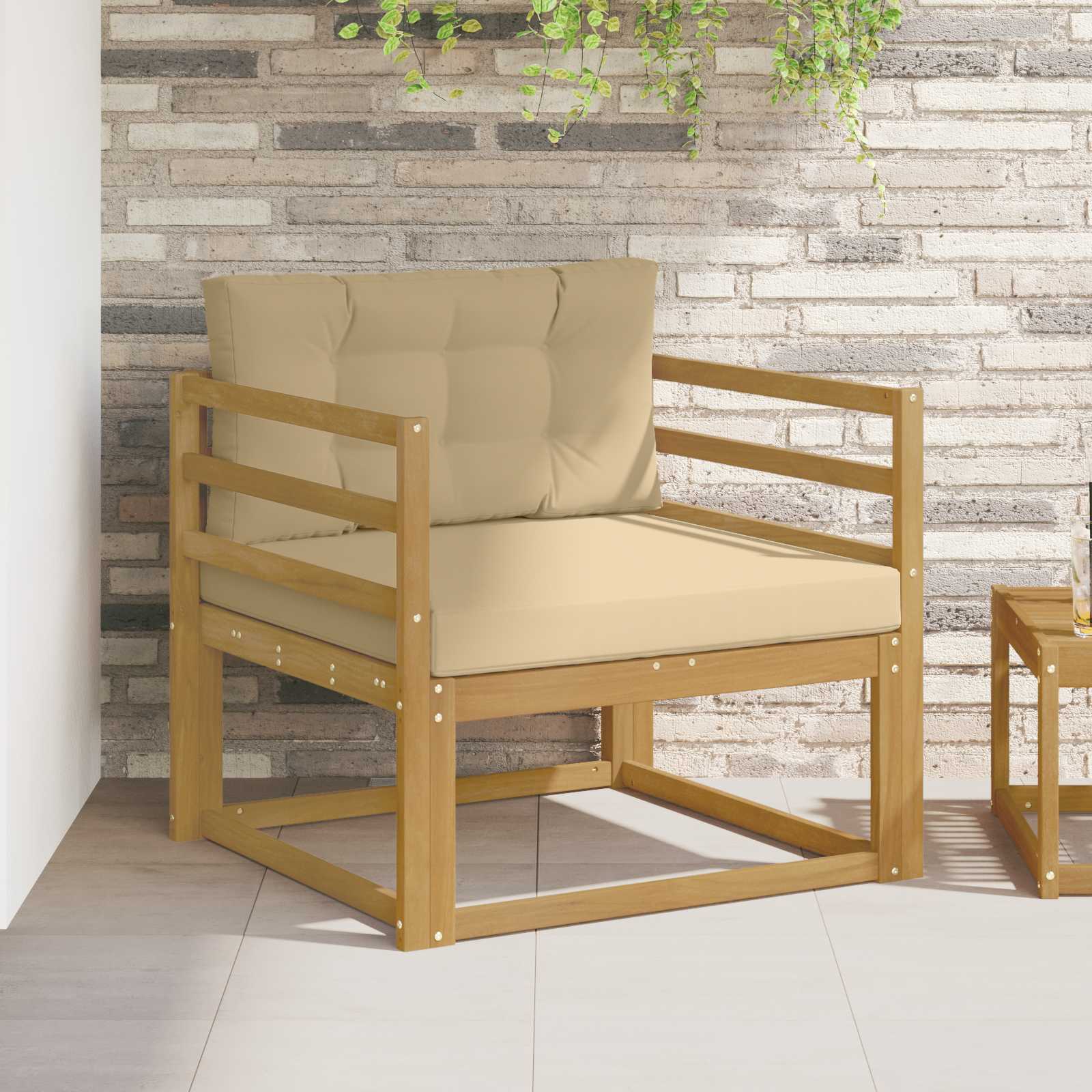 Buiten Midden Sofa Polyester Wit – afbeelding 1