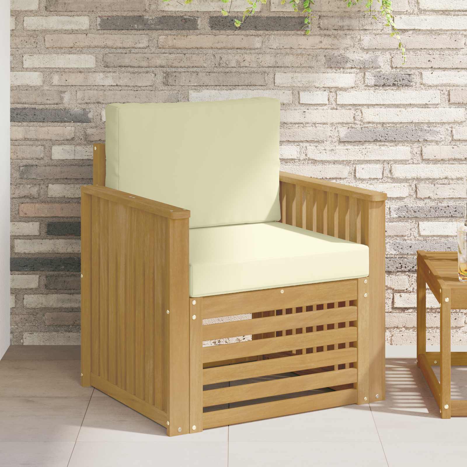 Buiten bankenset Polyester Wit – afbeelding 1