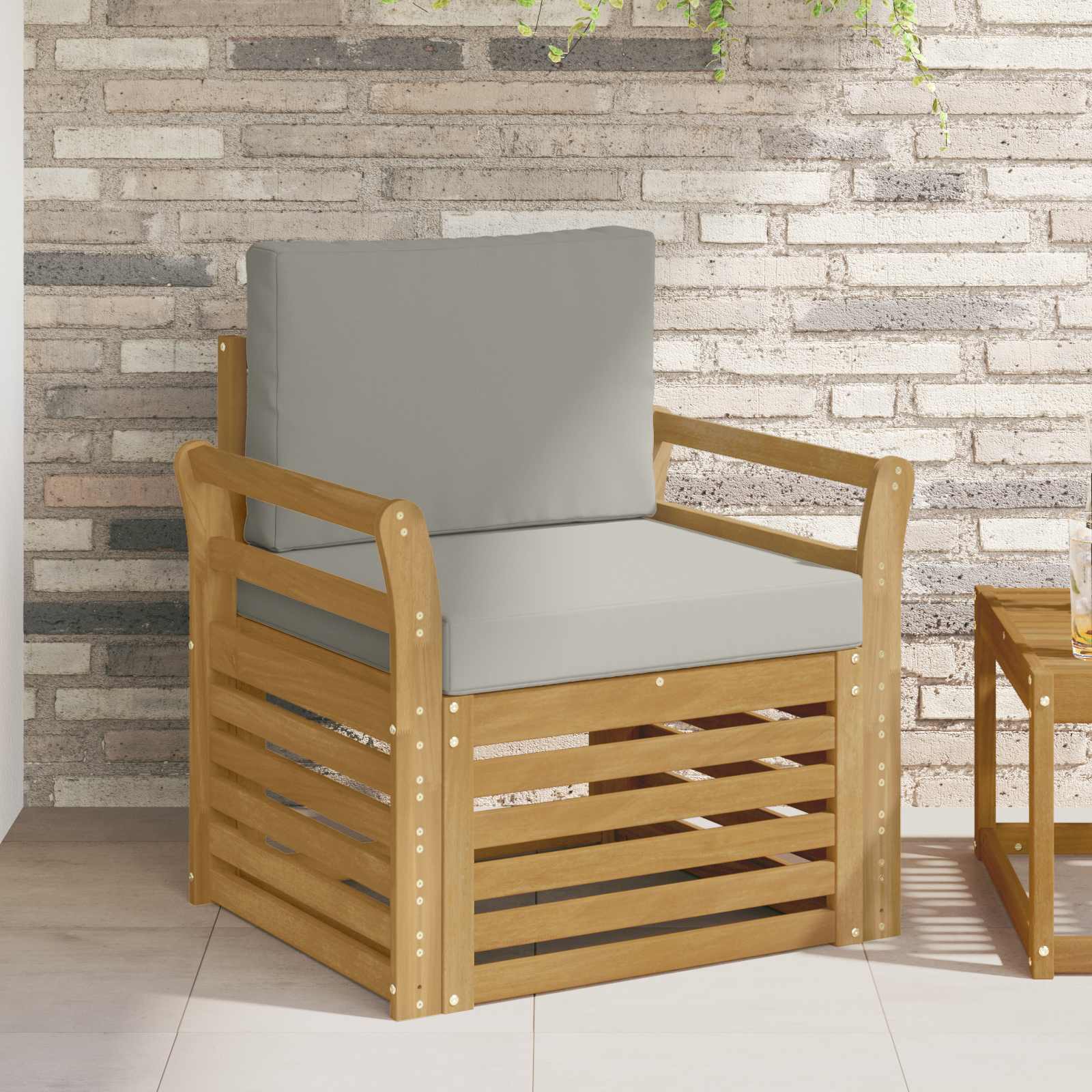Buiten bankenset Polyester Wit – afbeelding 1