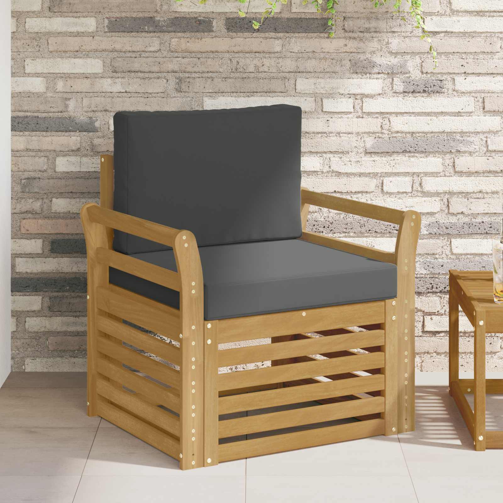 Buiten bankenset Polyester Wit – afbeelding 1