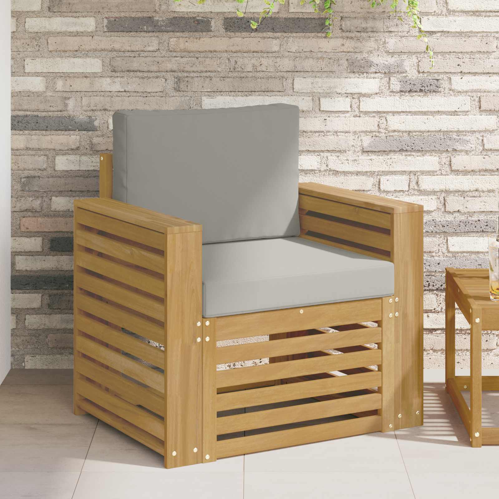Buiten bankenset Polyester Wit – afbeelding 1