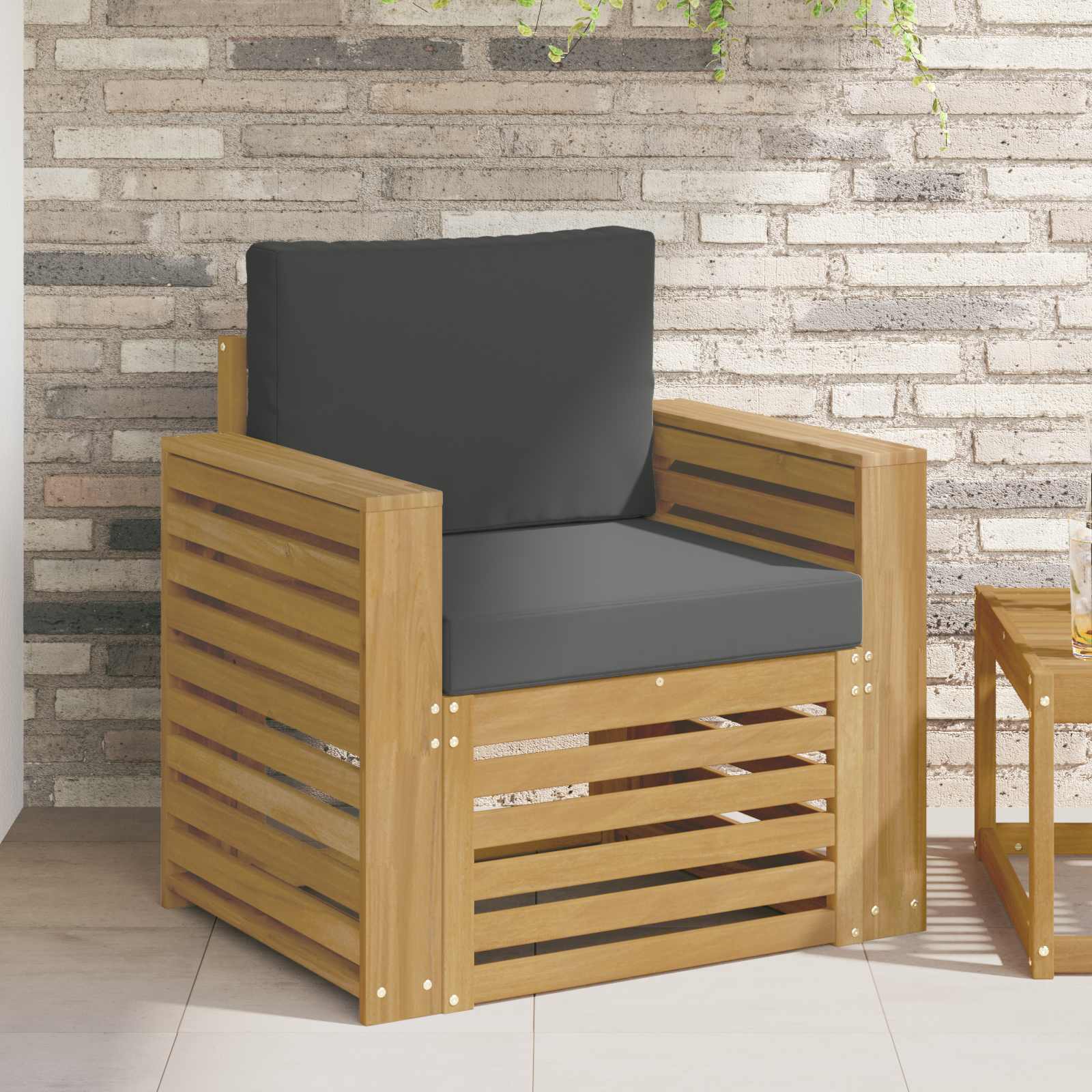 Buiten bankenset Polyester Wit – afbeelding 1