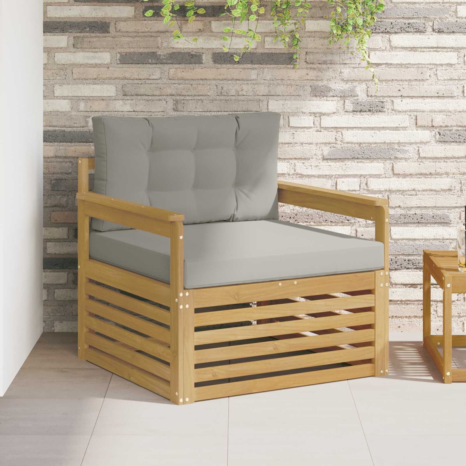 Tuinbank Polyester Wit – afbeelding 1
