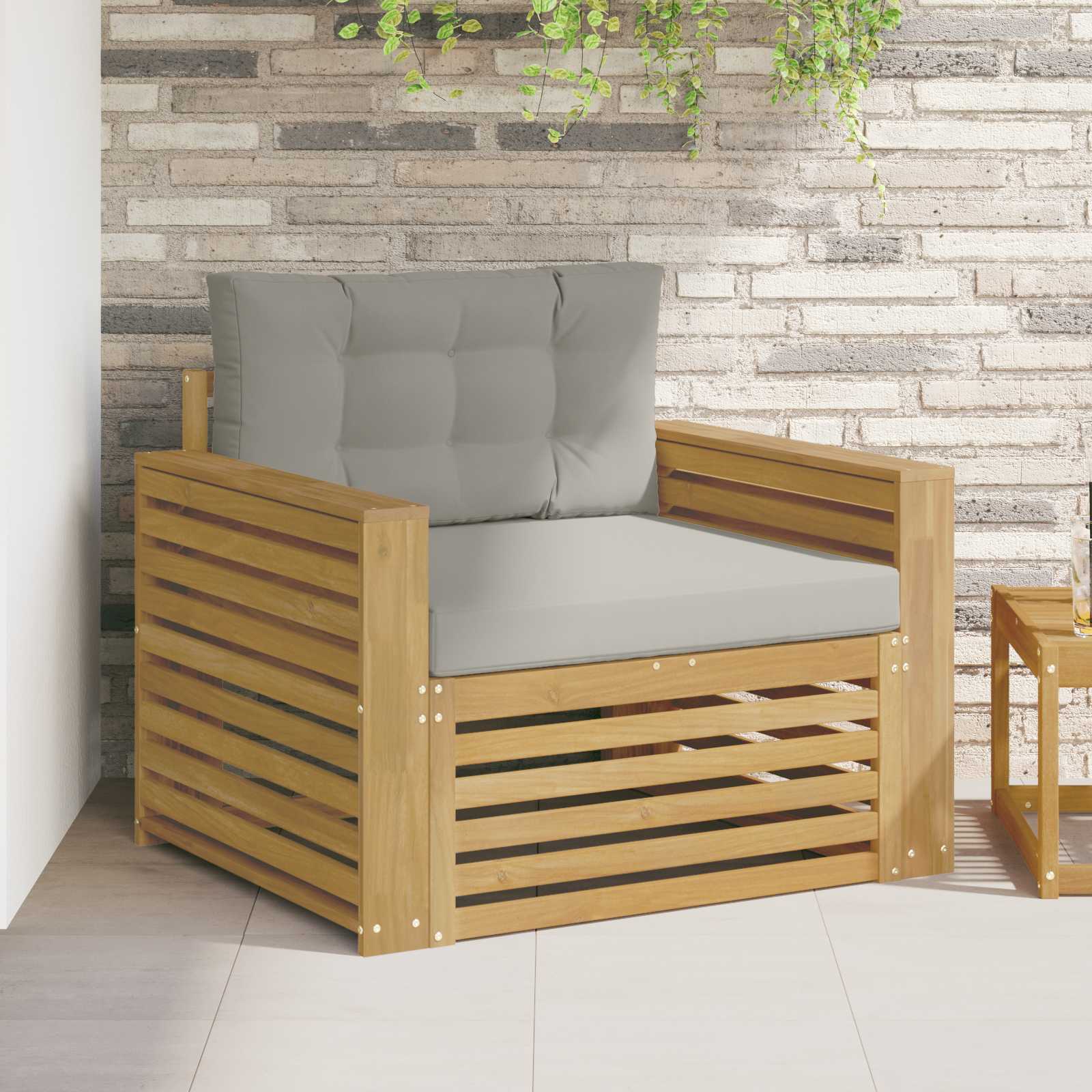 Tuinbank Polyester Wit – afbeelding 1