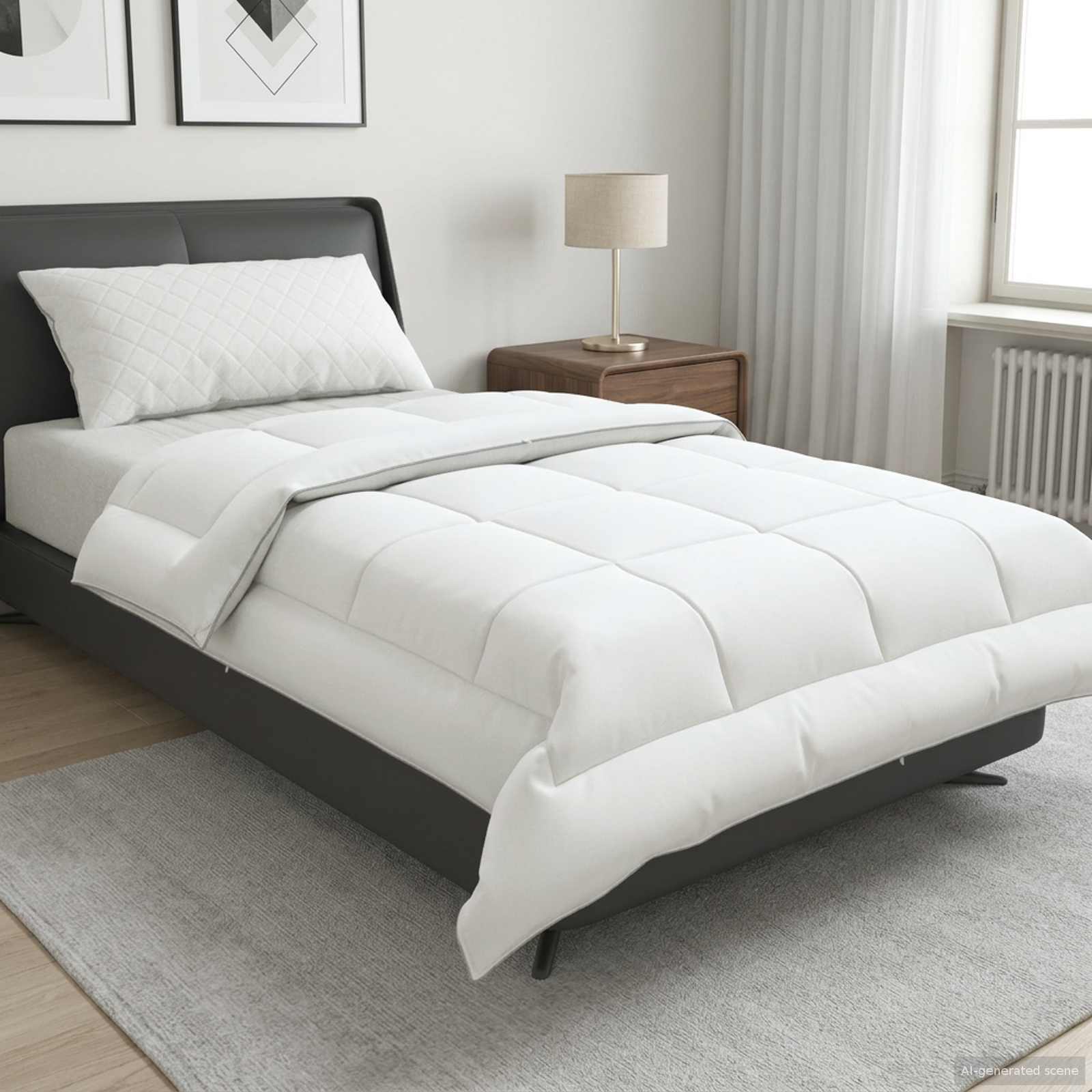 Dekbed 155x200 cm Zomer 200 GSM Australisch Wol Wit