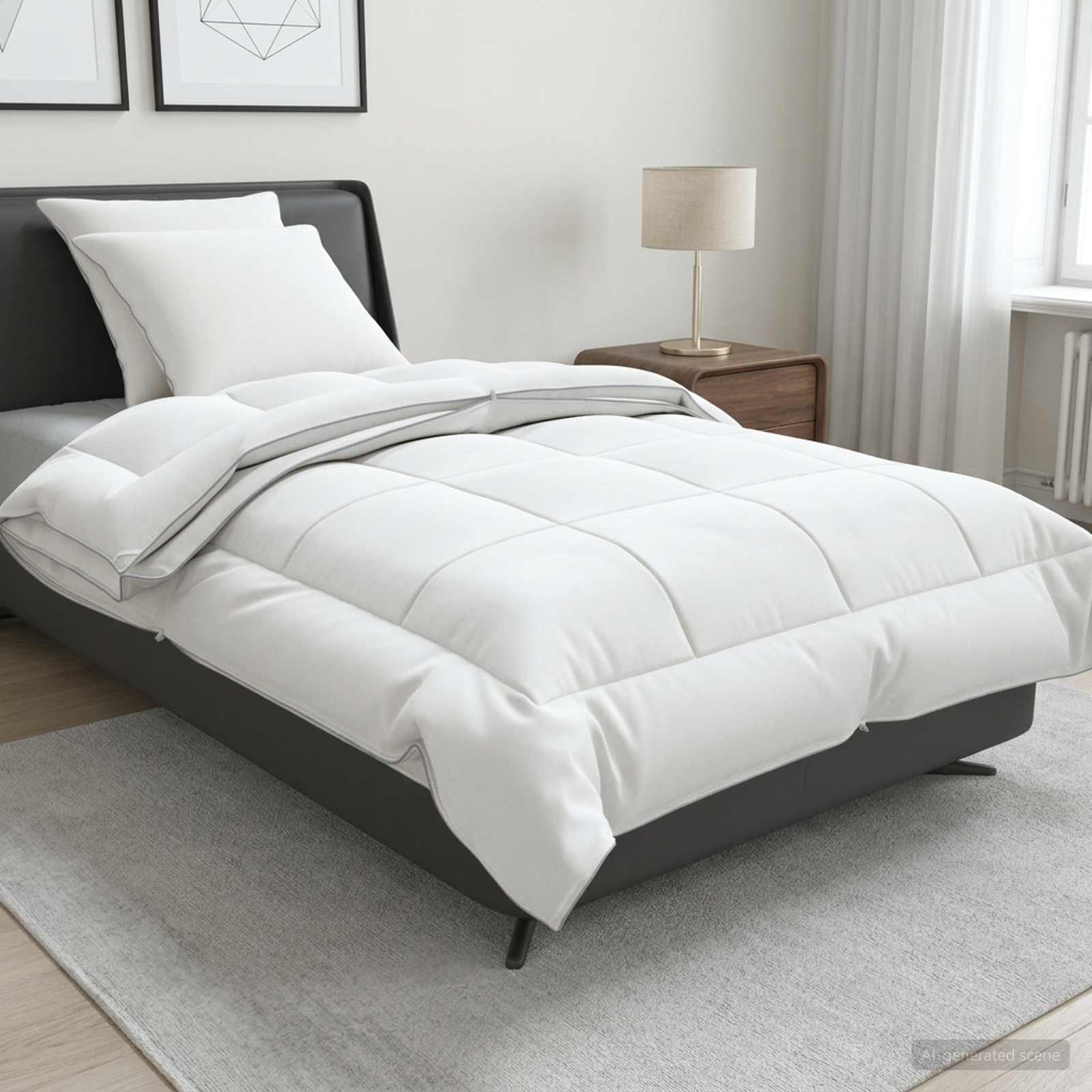 Dekbed en Kussen Set 3 st 140x220 cm 4 seizoenen 140+220 GSM – afbeelding 1