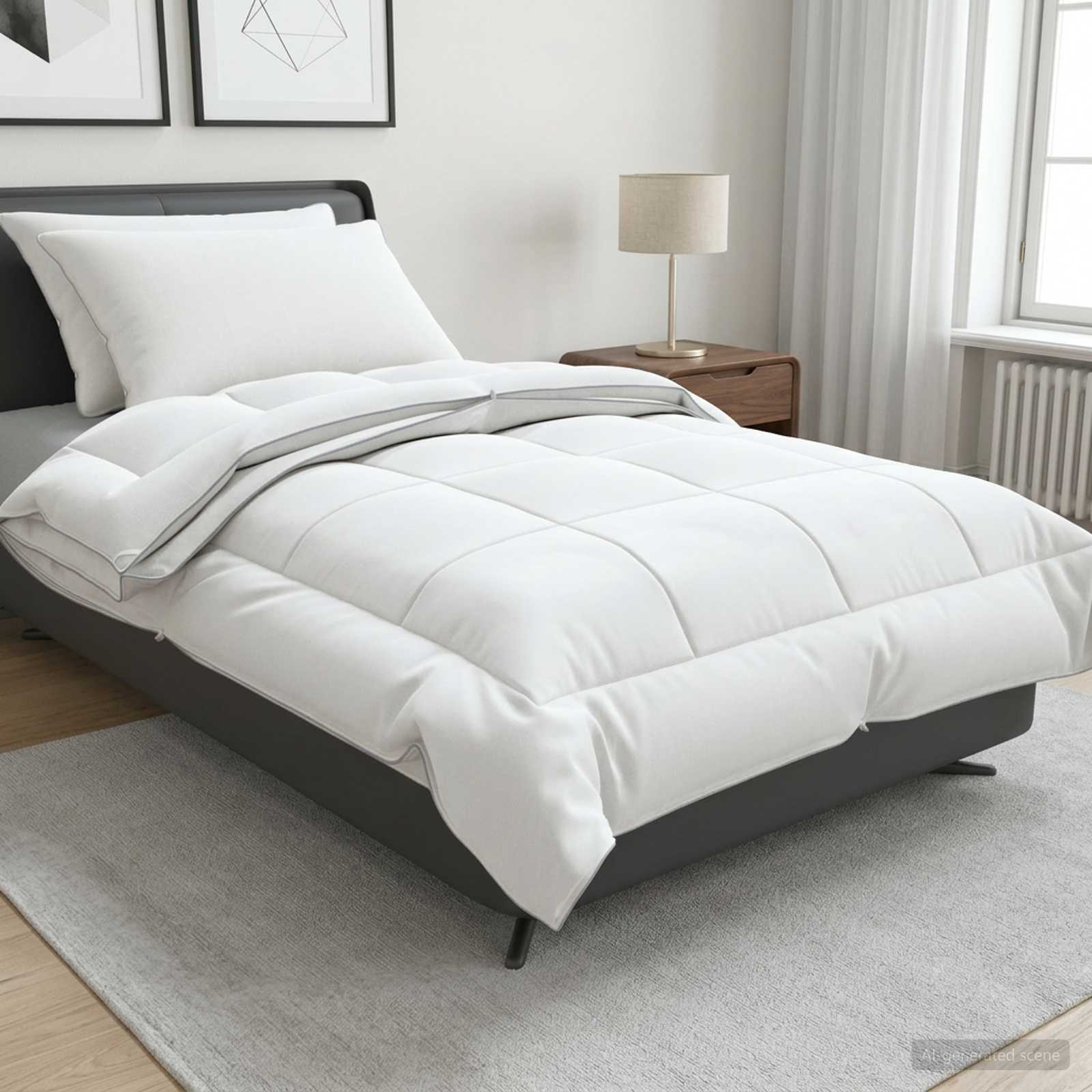 Dekbed en Kussen Set 3 st 135x220 cm 4 seizoenen 200+300 GSM – afbeelding 1