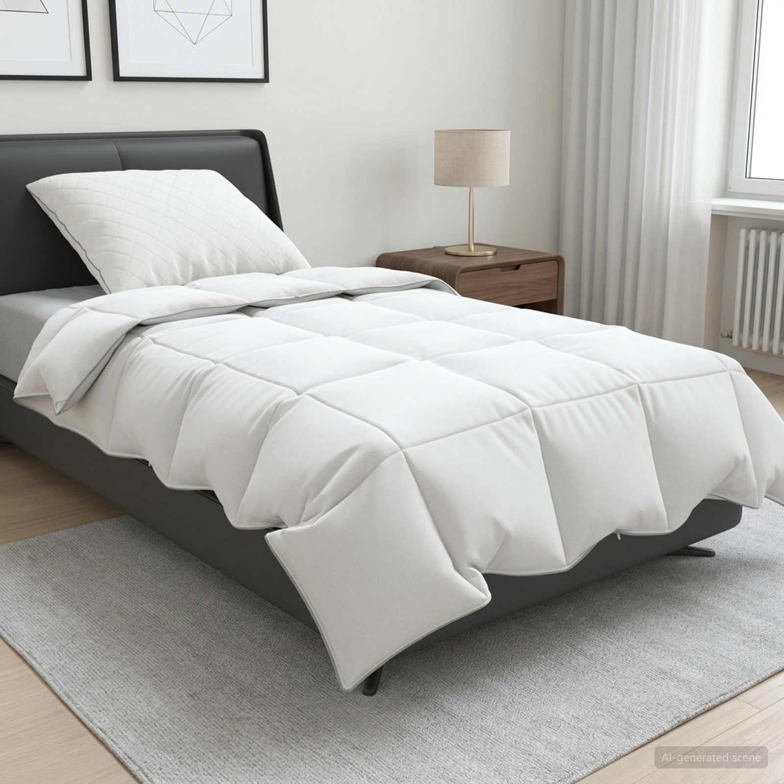 90% ganzen dons dekbedset FULDA 2 st 135 x 200 cm Zomer 100 GSM – afbeelding 1