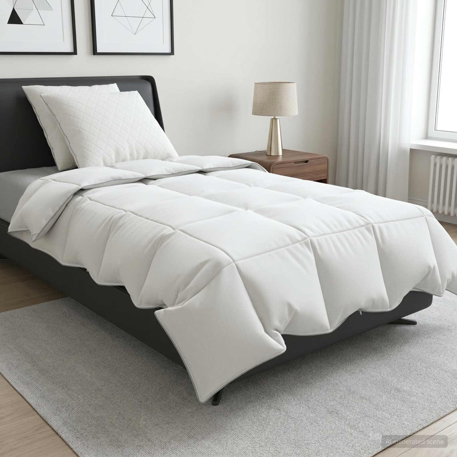 90% ganzen dons dekbedset FULDA 3 st 135 x 220 cm Zomer 100 GSM – afbeelding 1