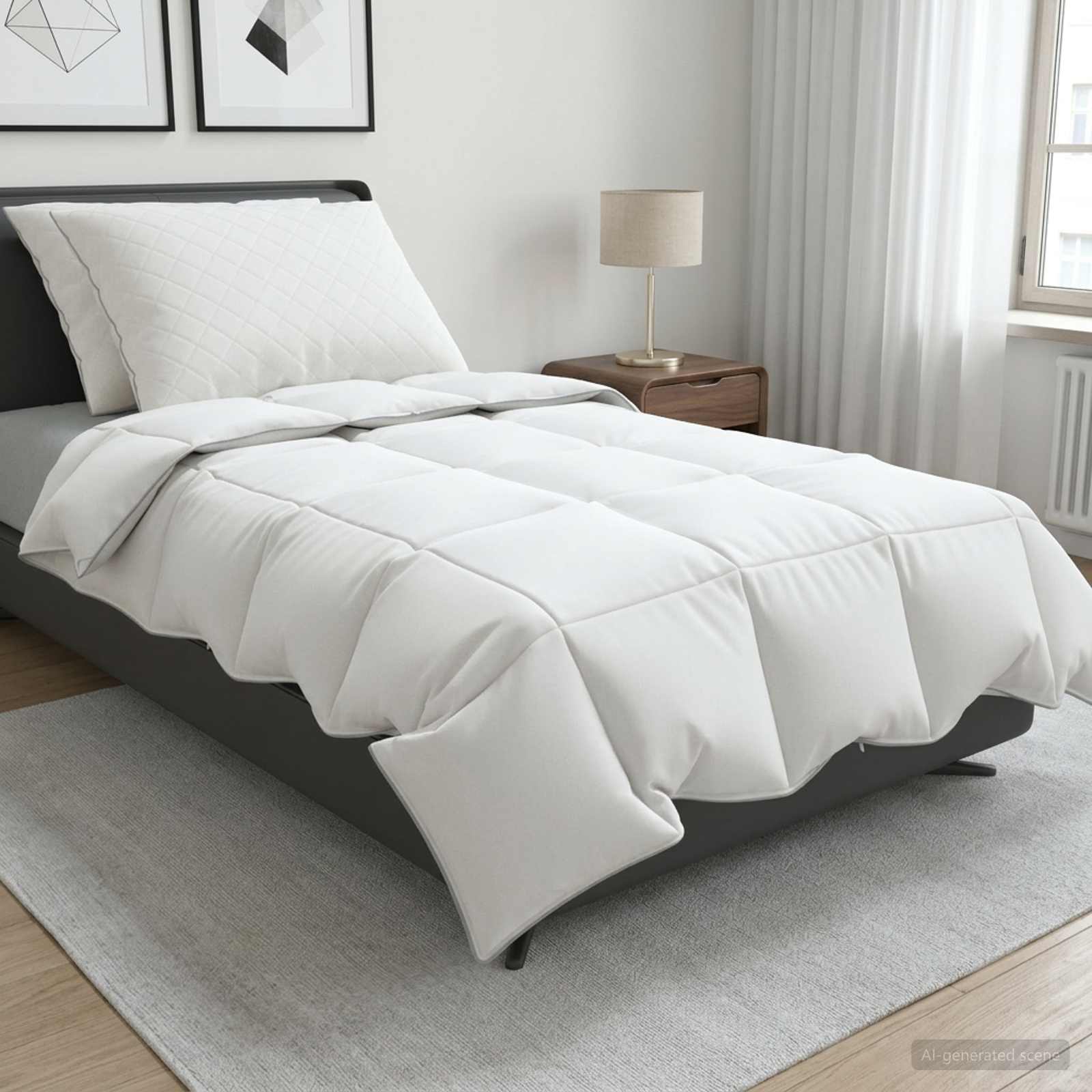 90% ganzen dons dekbedset FULDA 3 st 140 x 220 cm Zomer 100 GSM – afbeelding 1