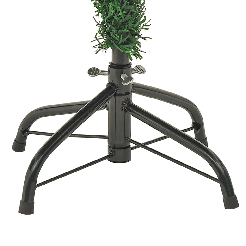 Kerstboom met LED en dennenappels 150 cm PVC en PE groen – afbeelding 8