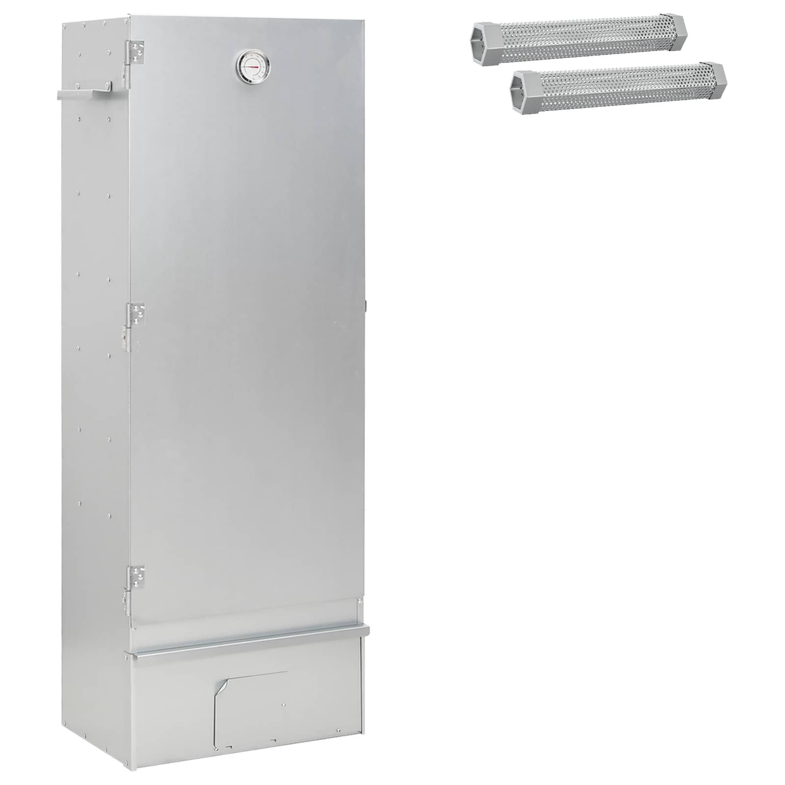 Rookoven 3 st 44,5 x 29 x 110 cm Verzinkt staal zilver – afbeelding 1