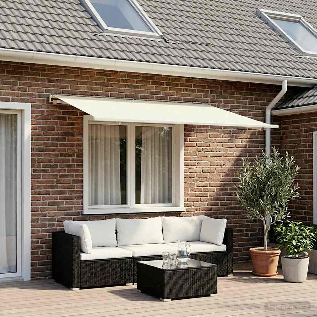 Vervangingsdoek voor zonnescherm Crèmekleurig 350 x 250 cm