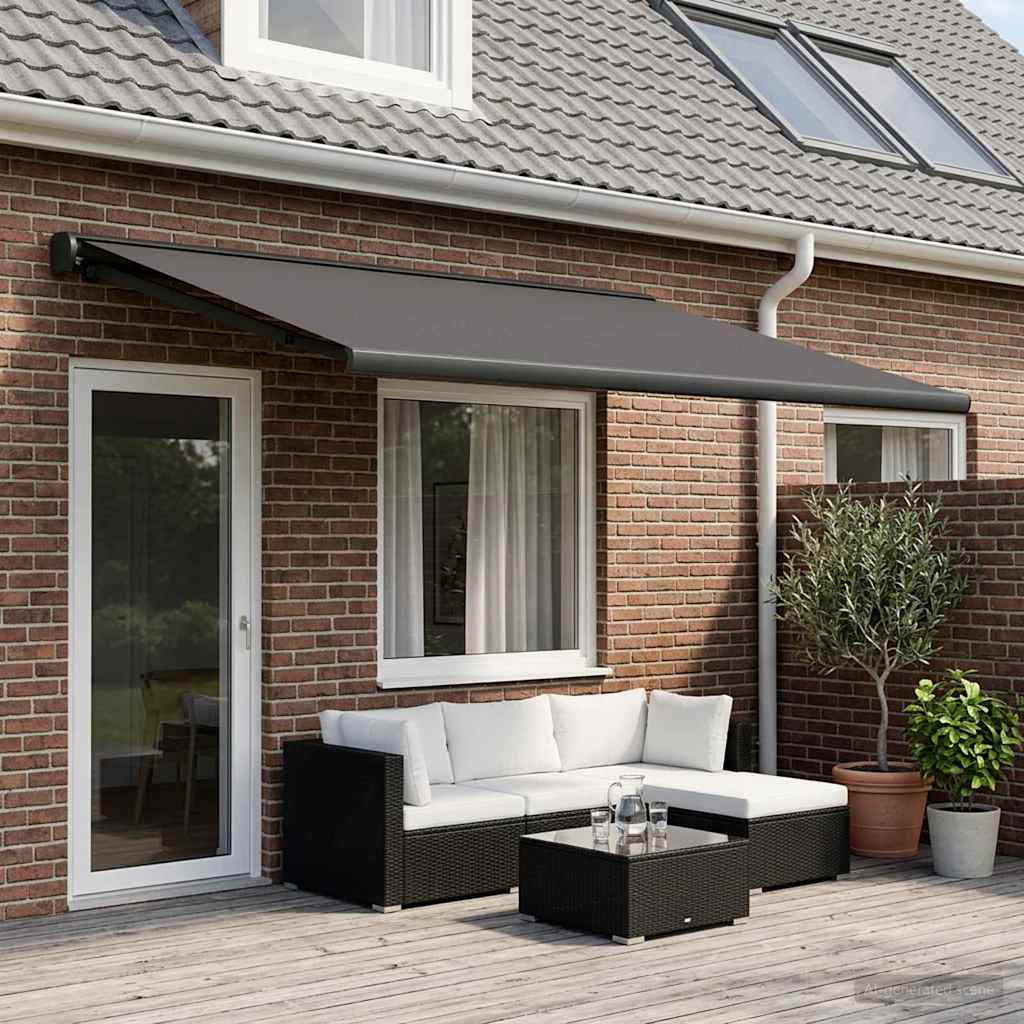 Vervangingsdoek voor zonnescherm Antracietkleurig 600 × 300 cm