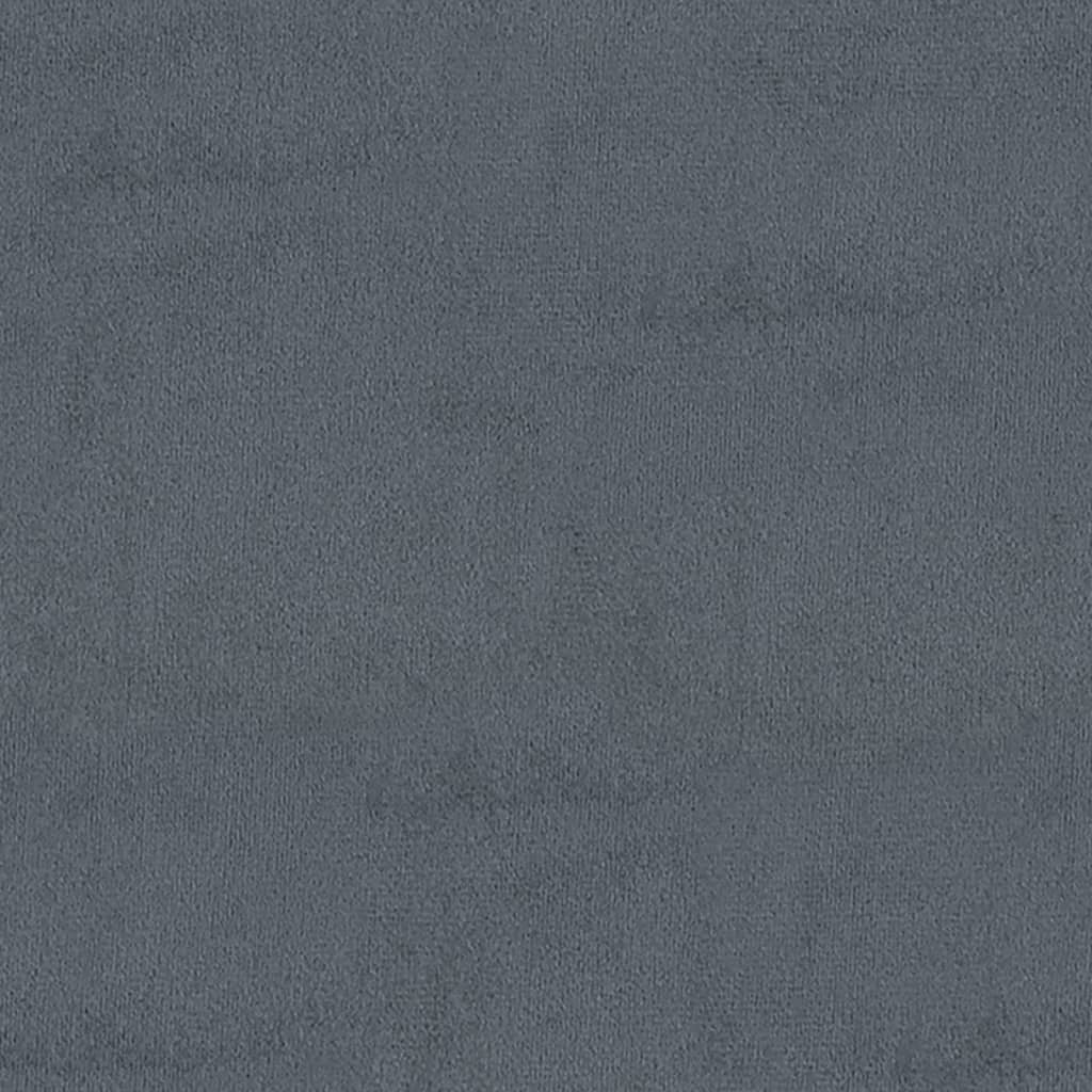 Bankje 110x40x70 cm fluweel donkergrijs – afbeelding 6