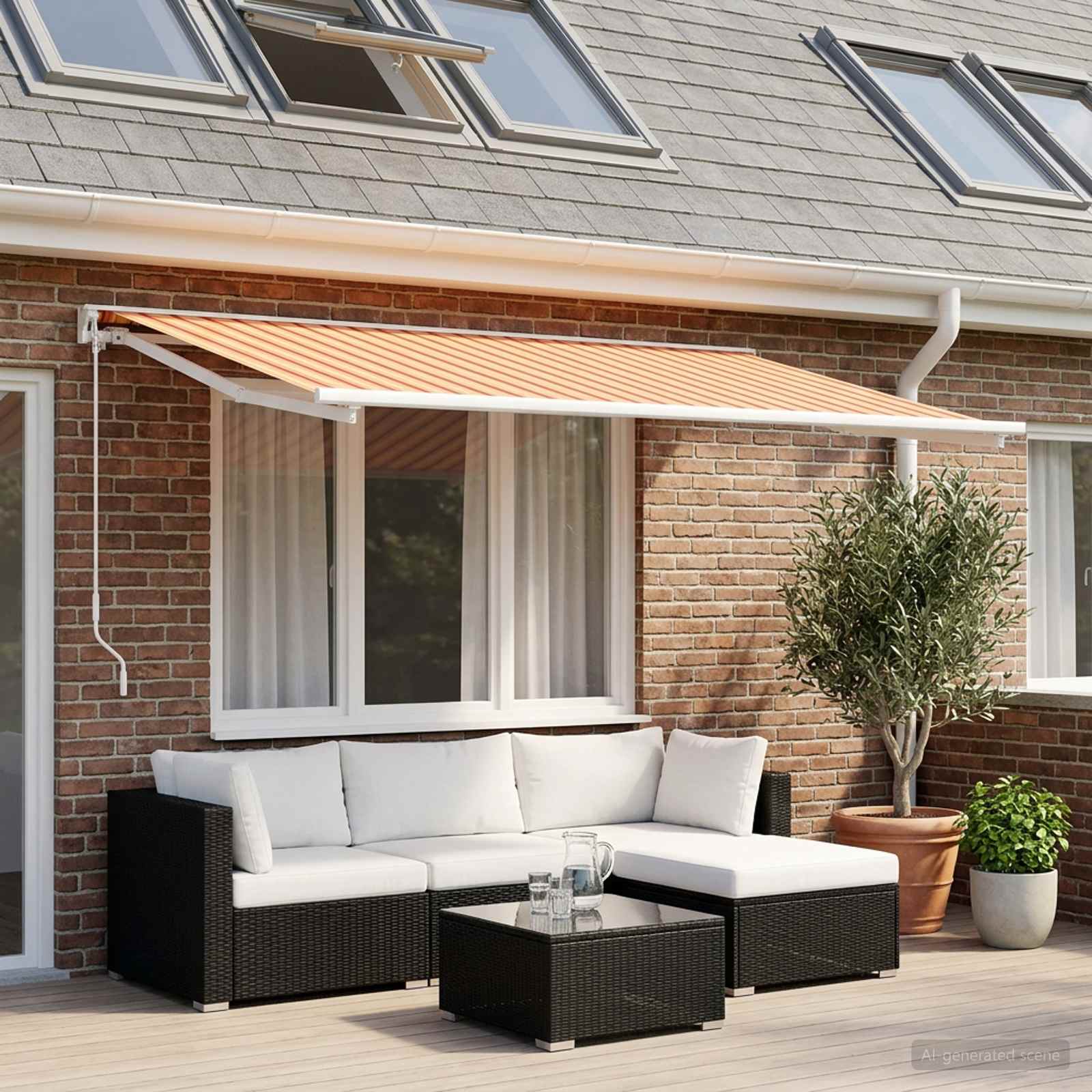 Vervangingsdoek voor zonnescherm Multikleur 300 x 200 cm – afbeelding 1