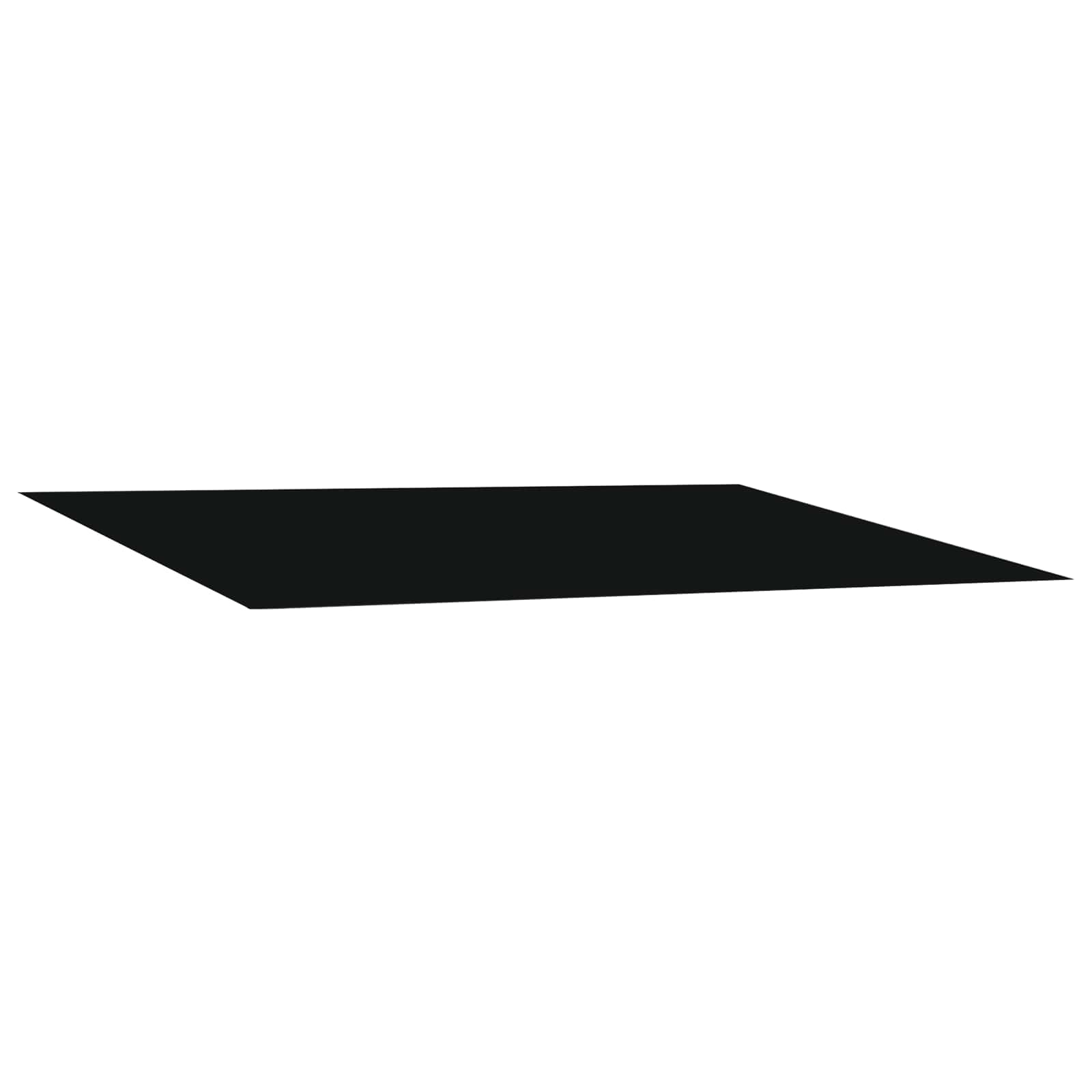 Vervangingsdoek voor zonnescherm Zwart 400 × 300 cm Polyester – afbeelding 2