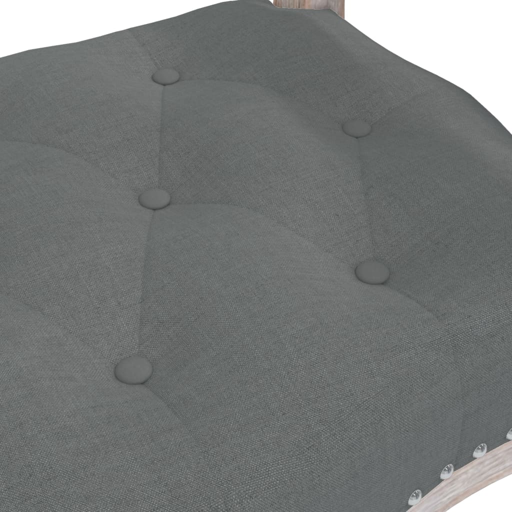 Bankje 110x45x60 cm stof donkergrijs – afbeelding 5