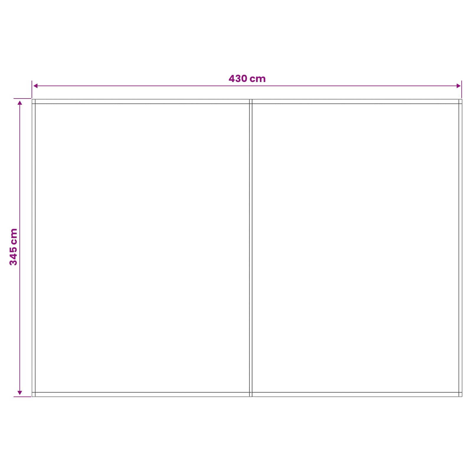 Vervangingsdoek voor zonnescherm Groen en Wit 450 × 350 cm – afbeelding 5