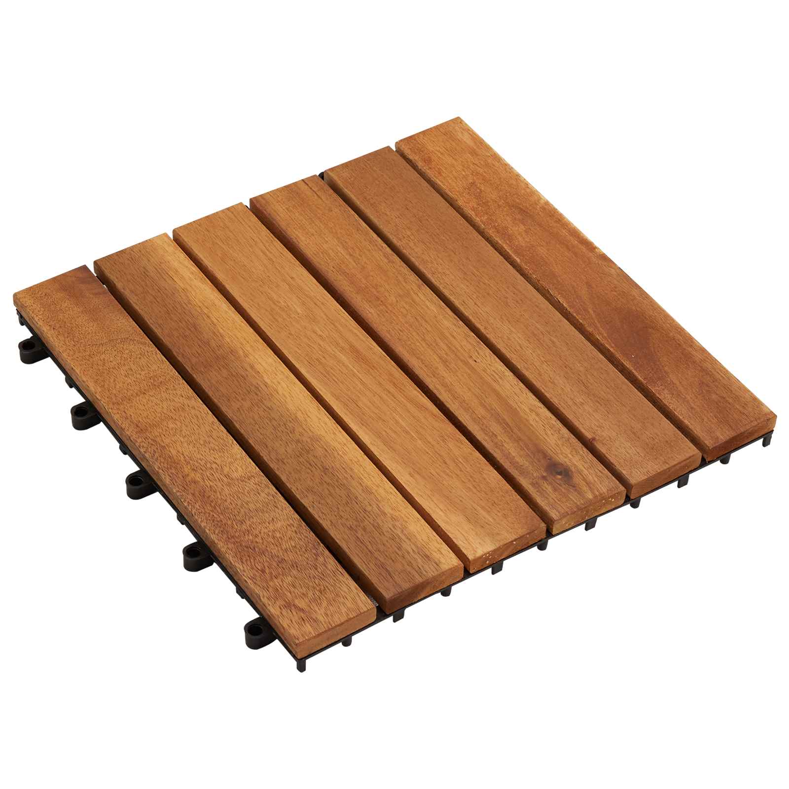 Terras Tegel 20 pcs Bruin 30 x 30 cm Acacia Hardhout