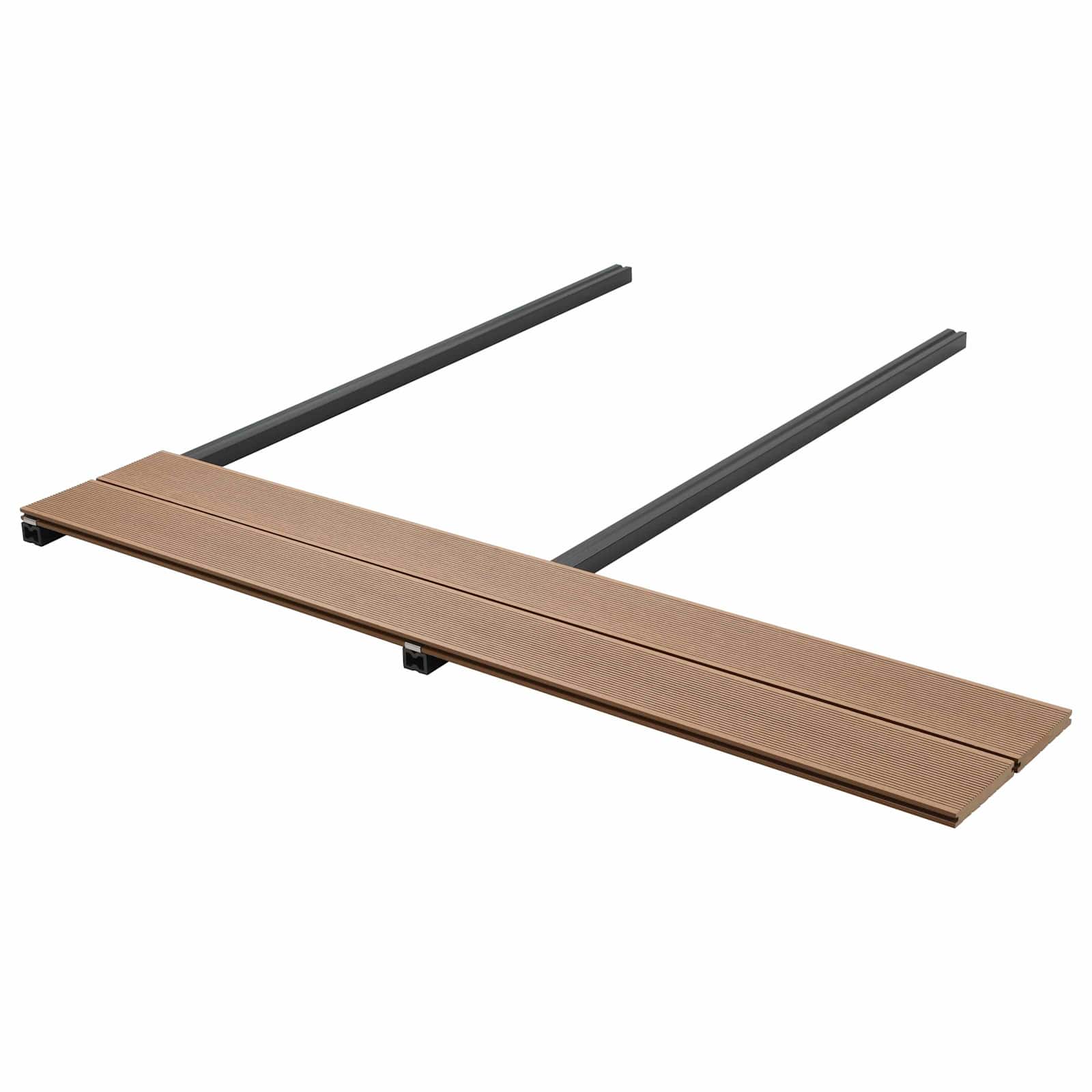 Terras plank 16 pcs Teakhout WPC – afbeelding 1