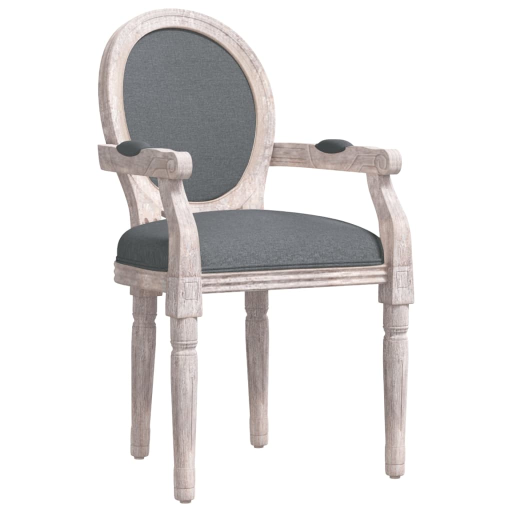 Eetkamerstoel 54x56x96,5 cm stof donkergrijs – afbeelding 2