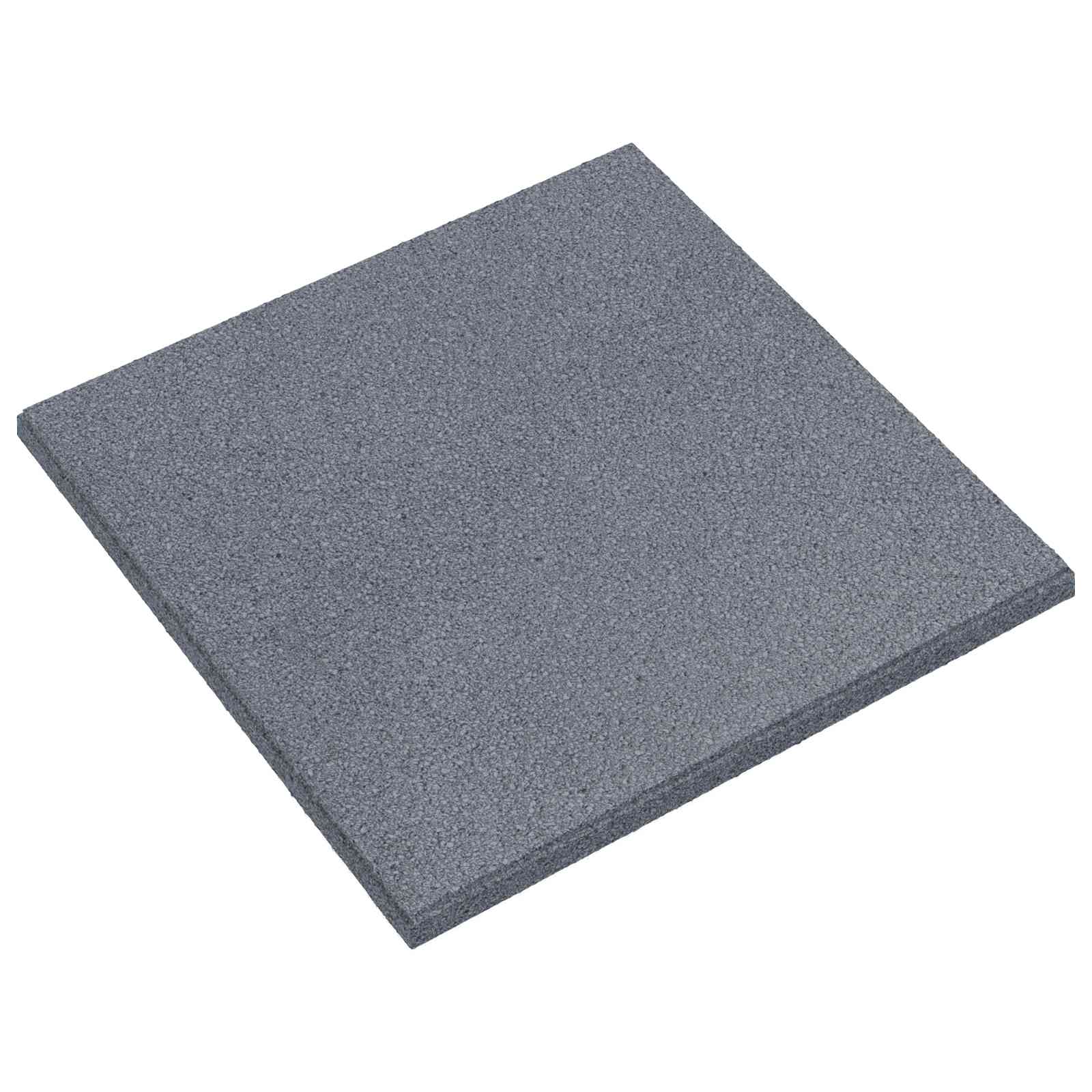 Valbescherming Tegels 24 pcs Grijs 50 x 50 cm Rubber