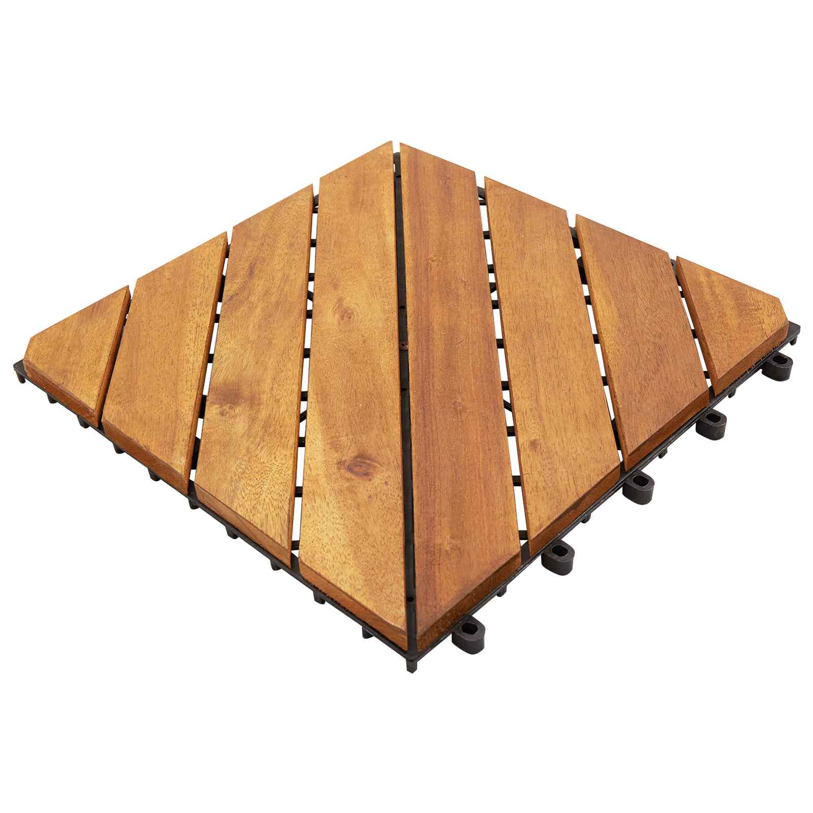Terras Tegel 30 pcs Bruin 30 x 30 cm Acacia Hardhout – afbeelding 1