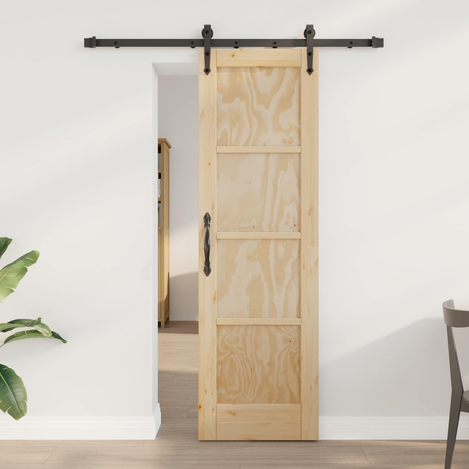 Schuifdeur ORKDAL Naturel 61 x 198,5 cm Massief grenenhout