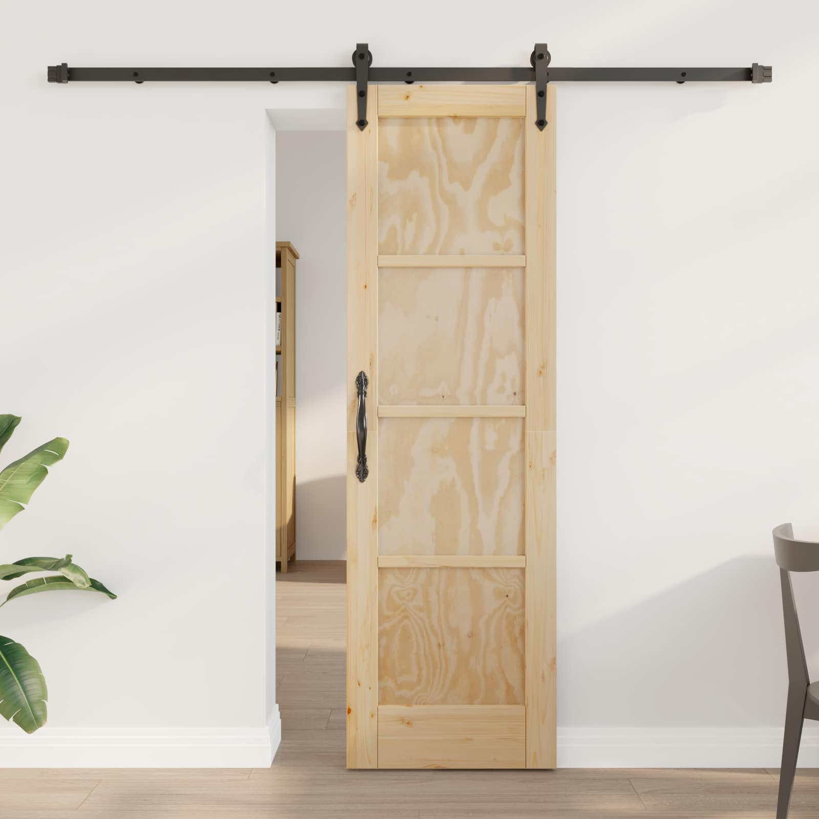 Schuifdeur ORKDAL Naturel 61 x 198,5 cm Massief grenenhout