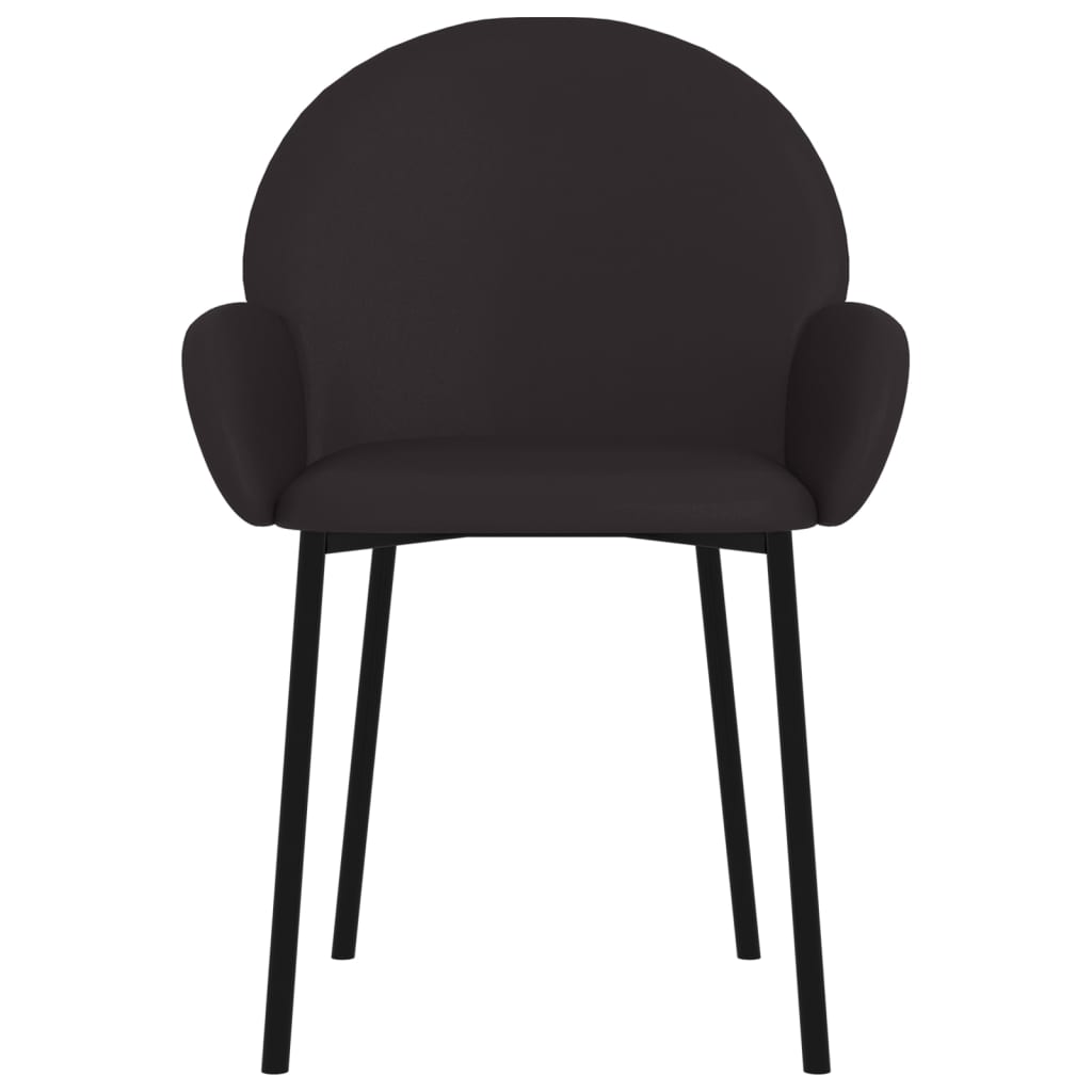 Eetkamerstoelen 2 st kunstleer zwart – afbeelding 4