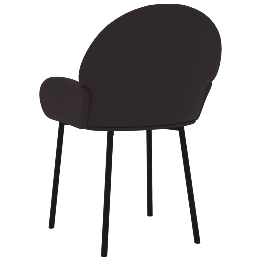 Eetkamerstoelen 2 st kunstleer zwart – afbeelding 6