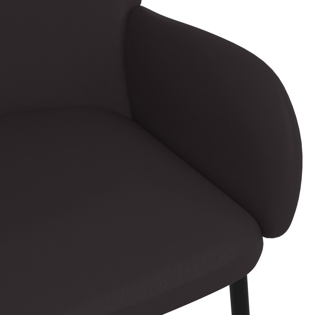 Eetkamerstoelen 2 st kunstleer zwart – afbeelding 7