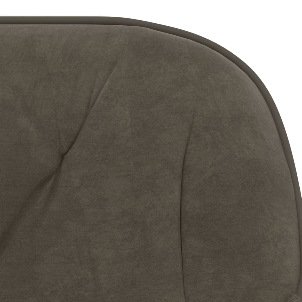 Eetkamerstoelen 2 st fluweel donkergrijs – afbeelding 7