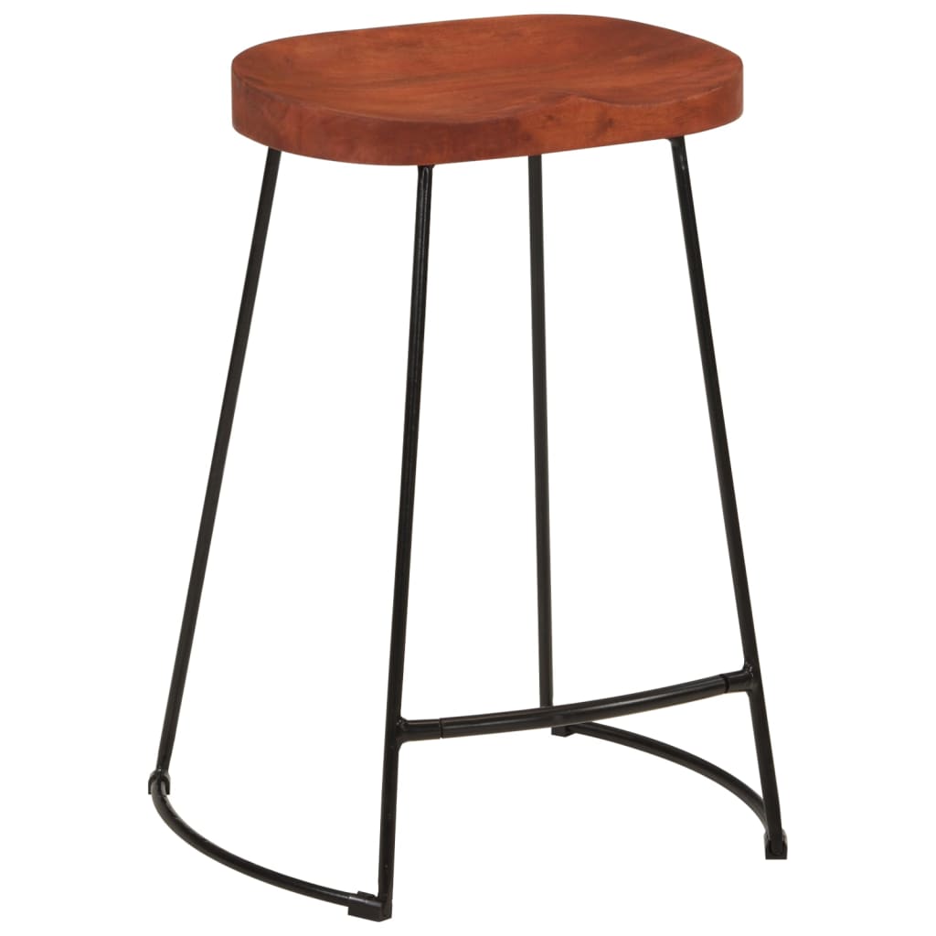 Barkrukken 2 st Gavin 45x40x63 cm massief mangohout – afbeelding 3