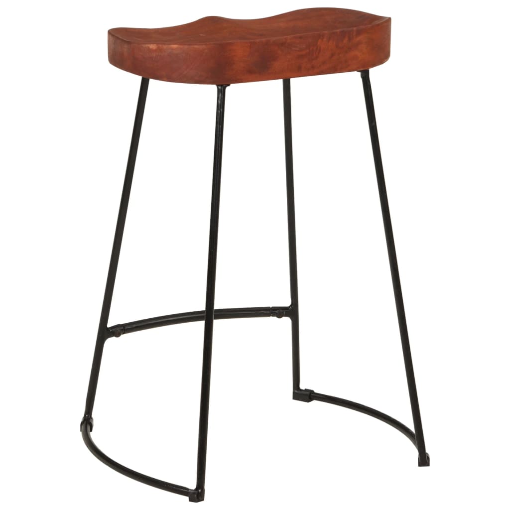 Barkrukken 2 st Gavin 45x40x63 cm massief mangohout – afbeelding 6