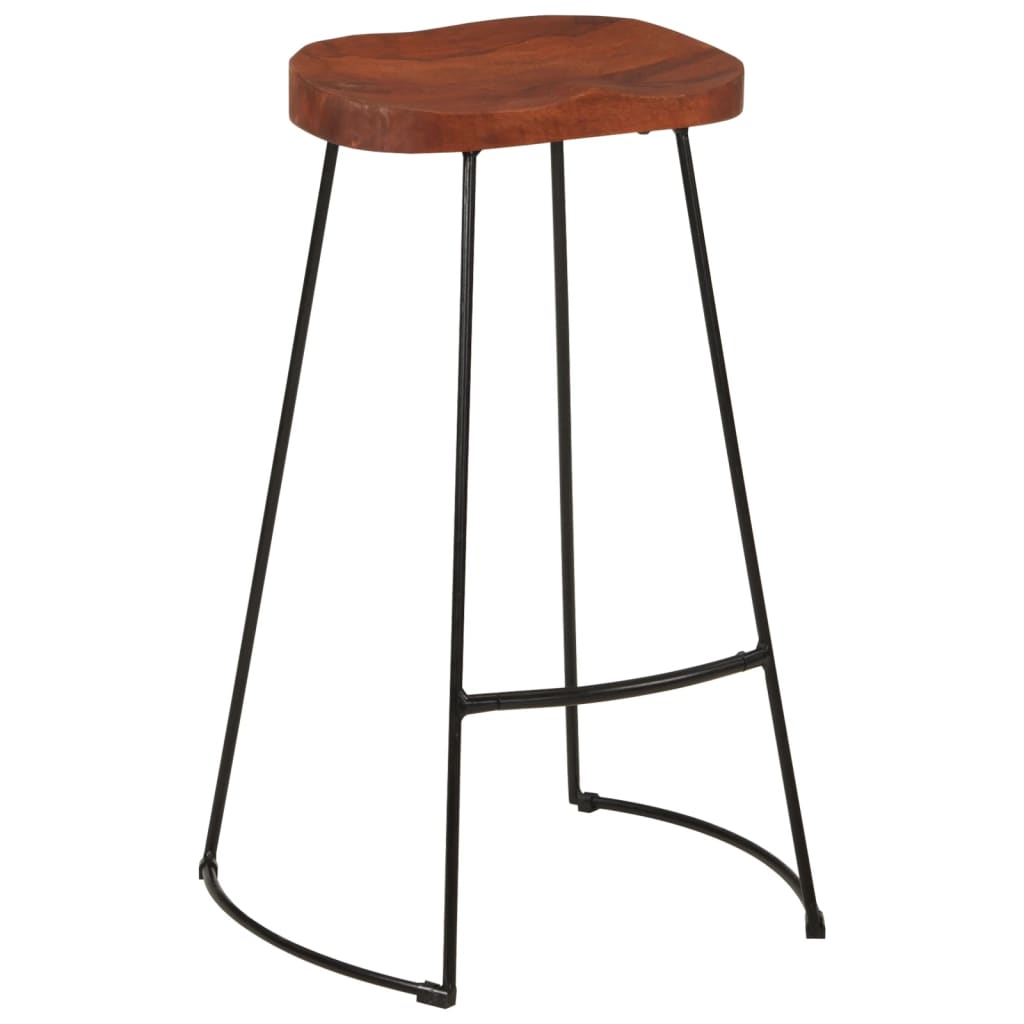 Barkrukken 2 st Gavin 50x40x78 cm massief mangohout – afbeelding 3