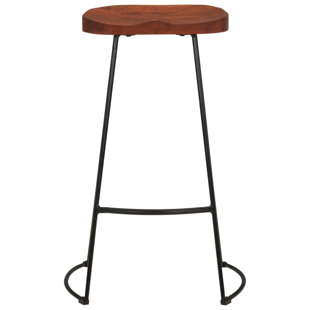 Barkrukken 2 st Gavin 50x40x78 cm massief mangohout – afbeelding 4