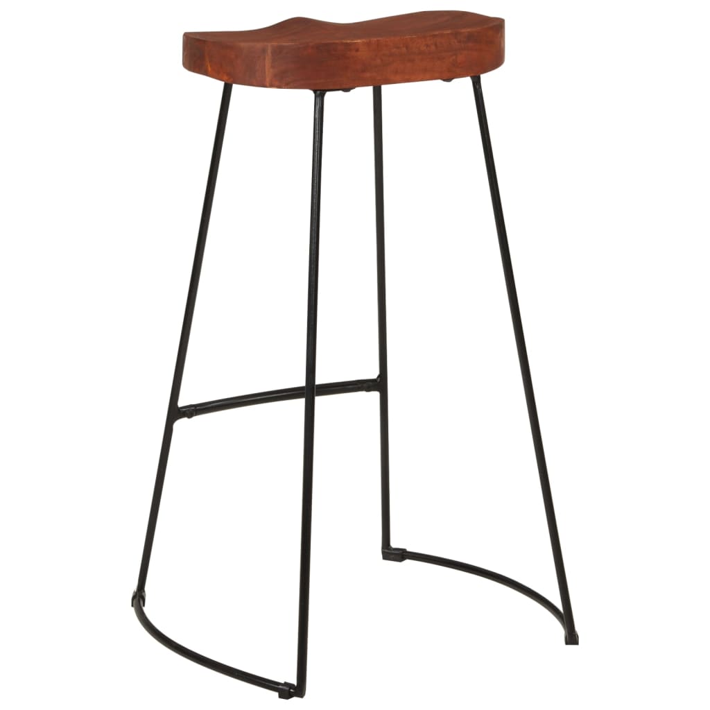 Barkrukken 2 st Gavin 50x40x78 cm massief mangohout – afbeelding 6