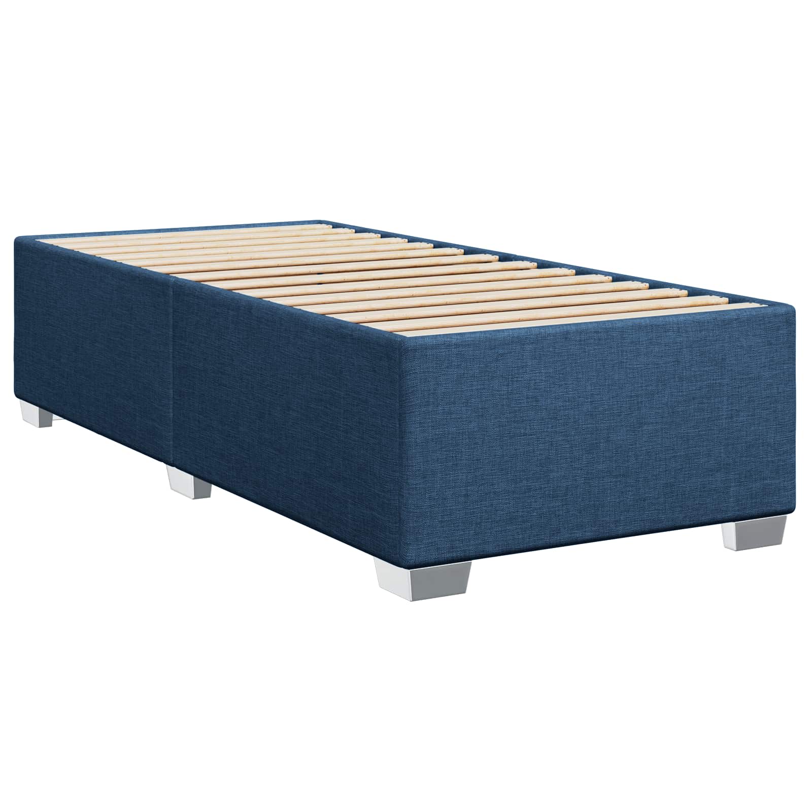 Boxspringbed met matras met hoofdeinde Blauw 90 x 190 cm Stof – afbeelding 5