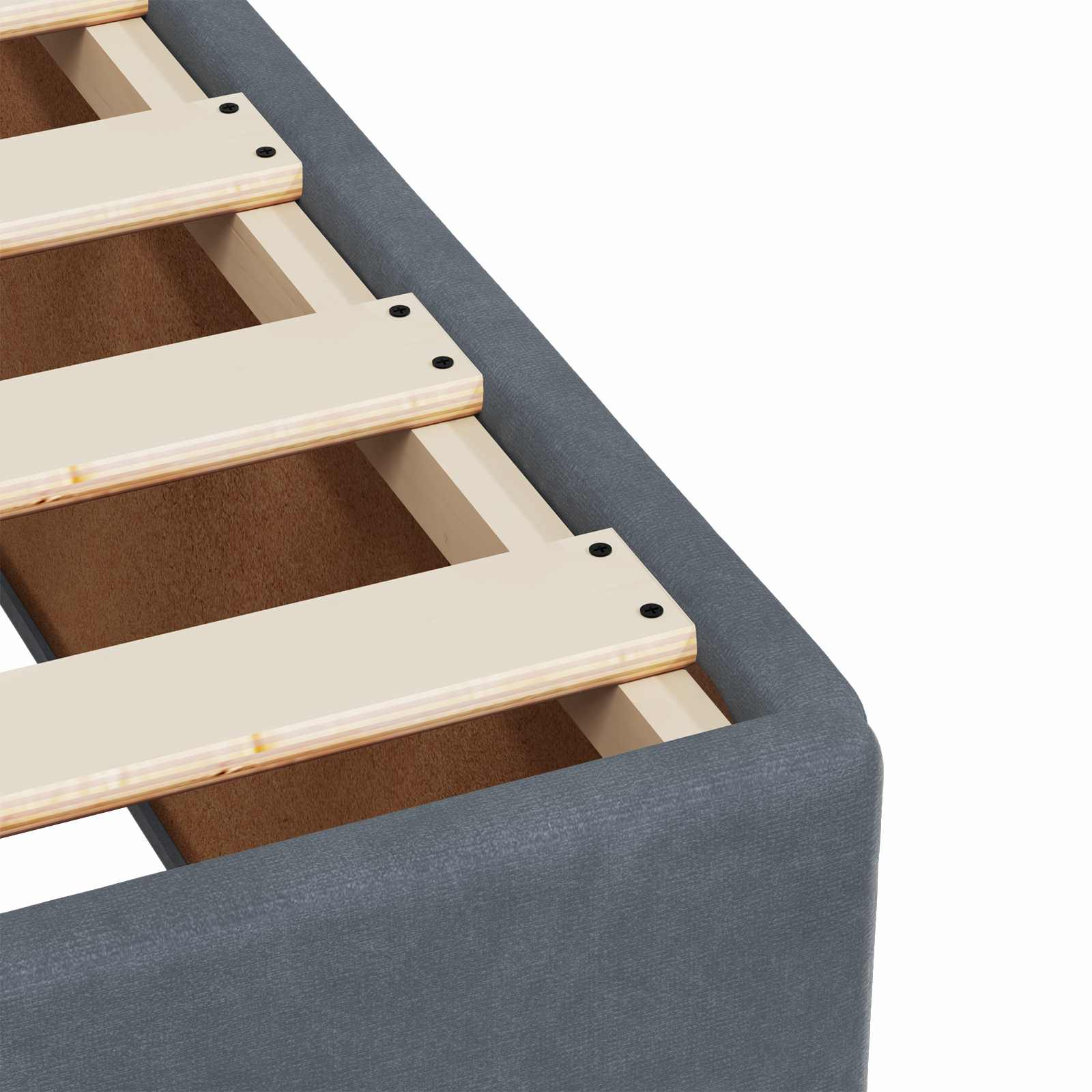 Boxspringbed met matras Donkergrijs 140 x 190 cm Fluweel – afbeelding 10