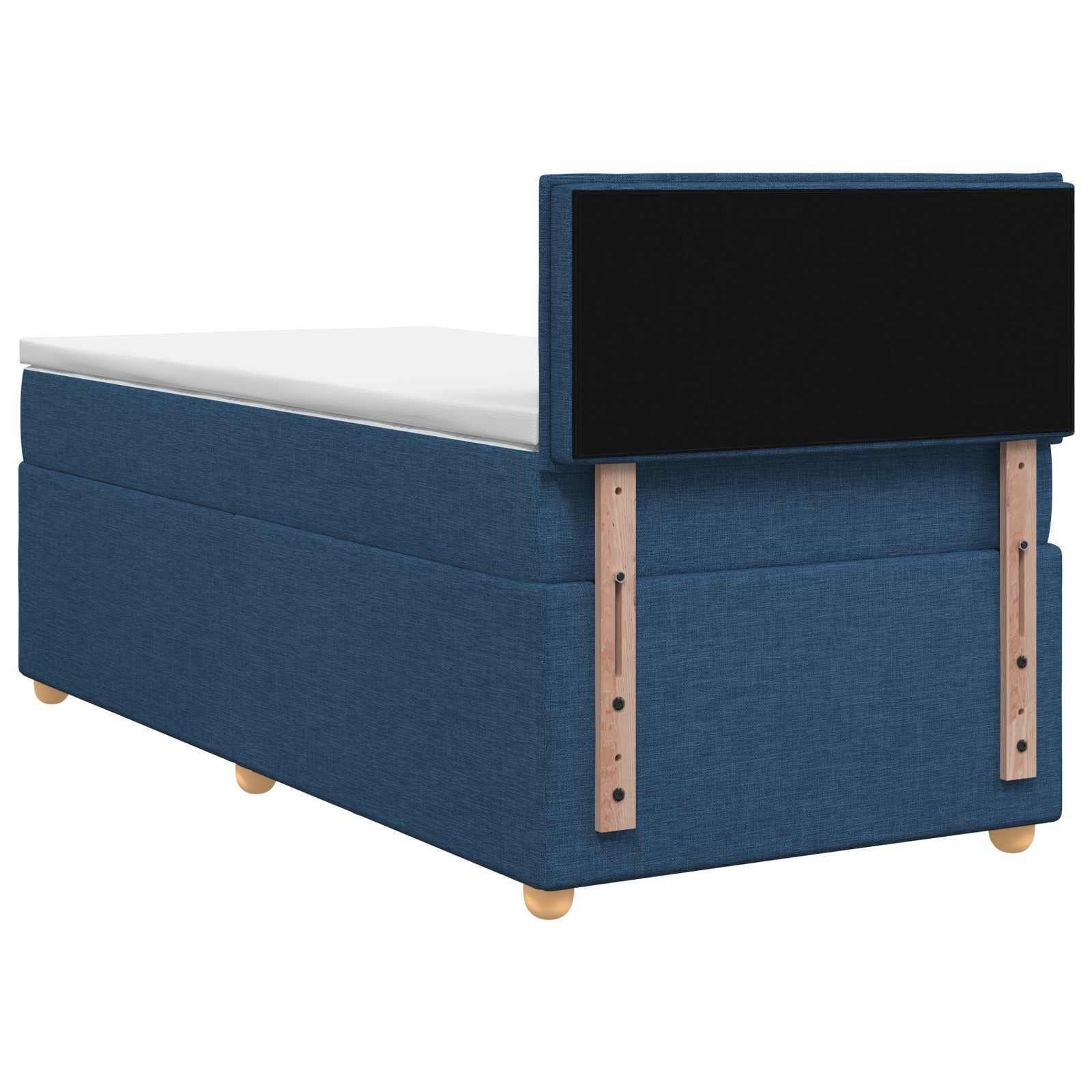 Boxspringbed met matras met hoofdeinde Blauw 90 x 200 cm Stof – afbeelding 8