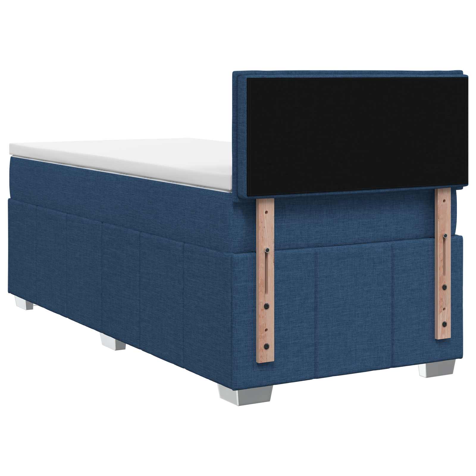 Boxspringbed met matras met hoofdeinde Blauw 90 x 200 cm Stof – afbeelding 8