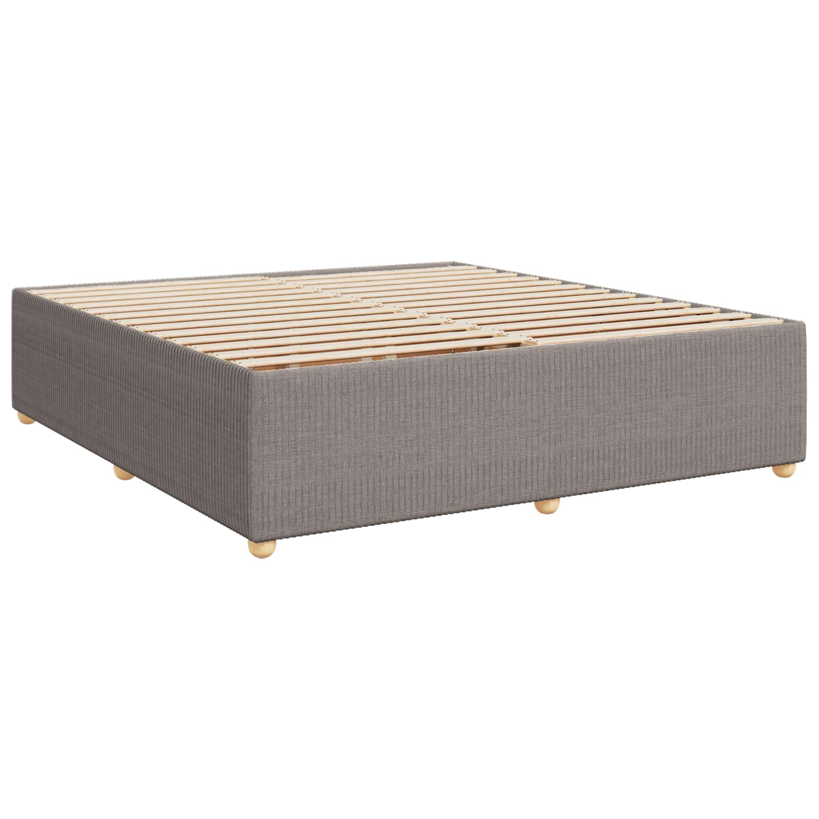Boxspringbed met matras met hoofdeinde Taupe 180 x 200 cm Stof – afbeelding 5