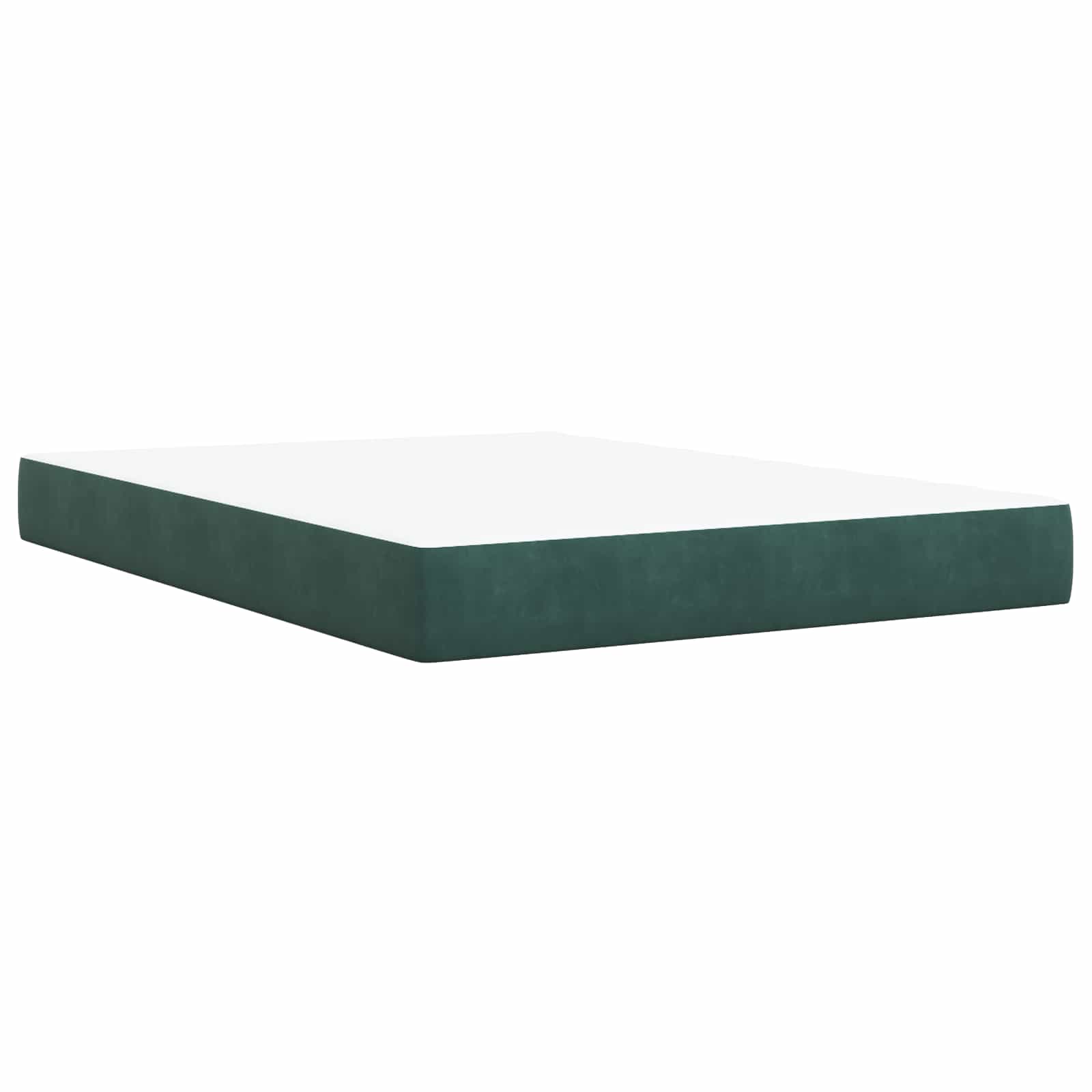 Boxspringbed met matras Donkergroen 160 x 200 cm Fluweel – afbeelding 6