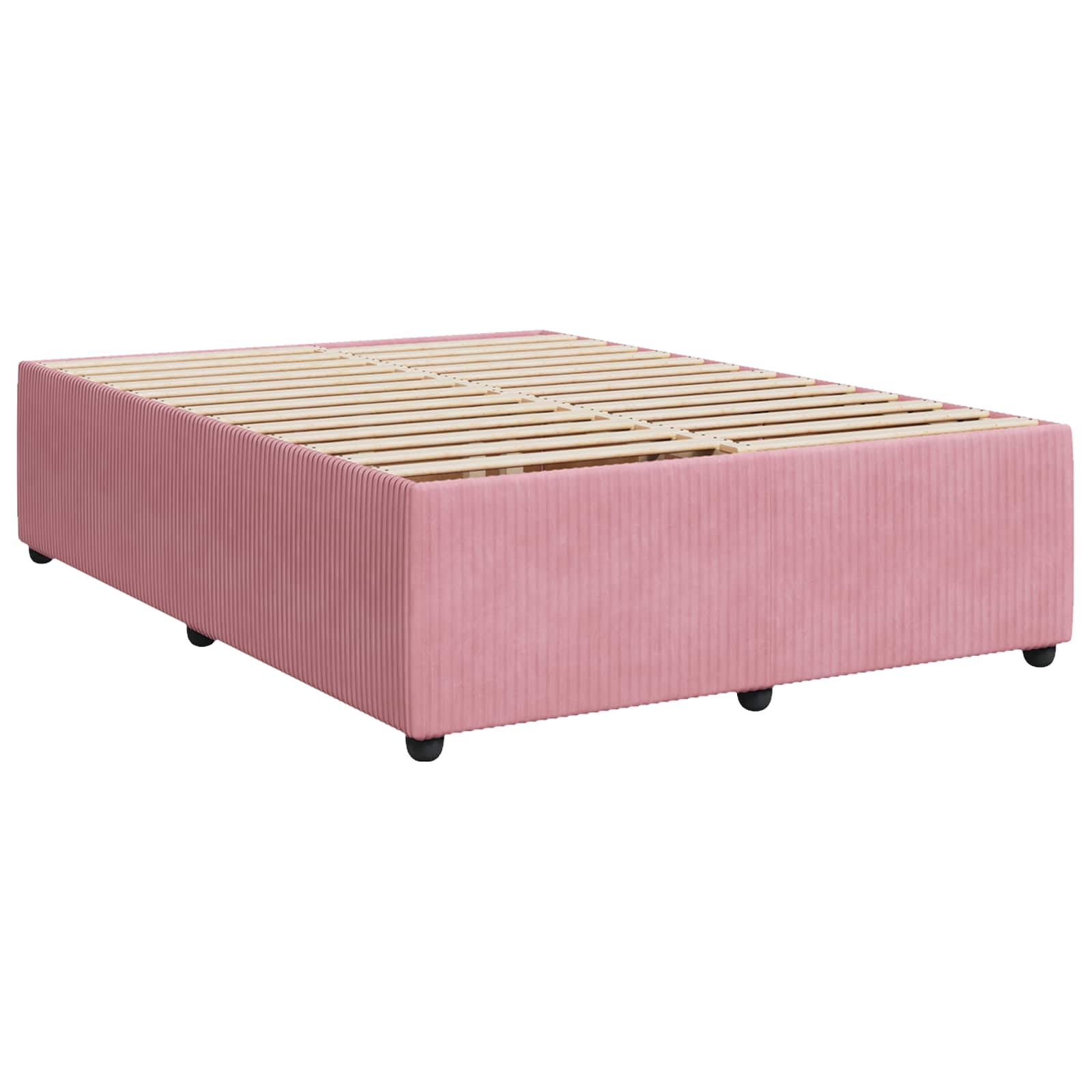 Boxspringbed met matras Roze 160 x 200 cm Fluweel – afbeelding 5